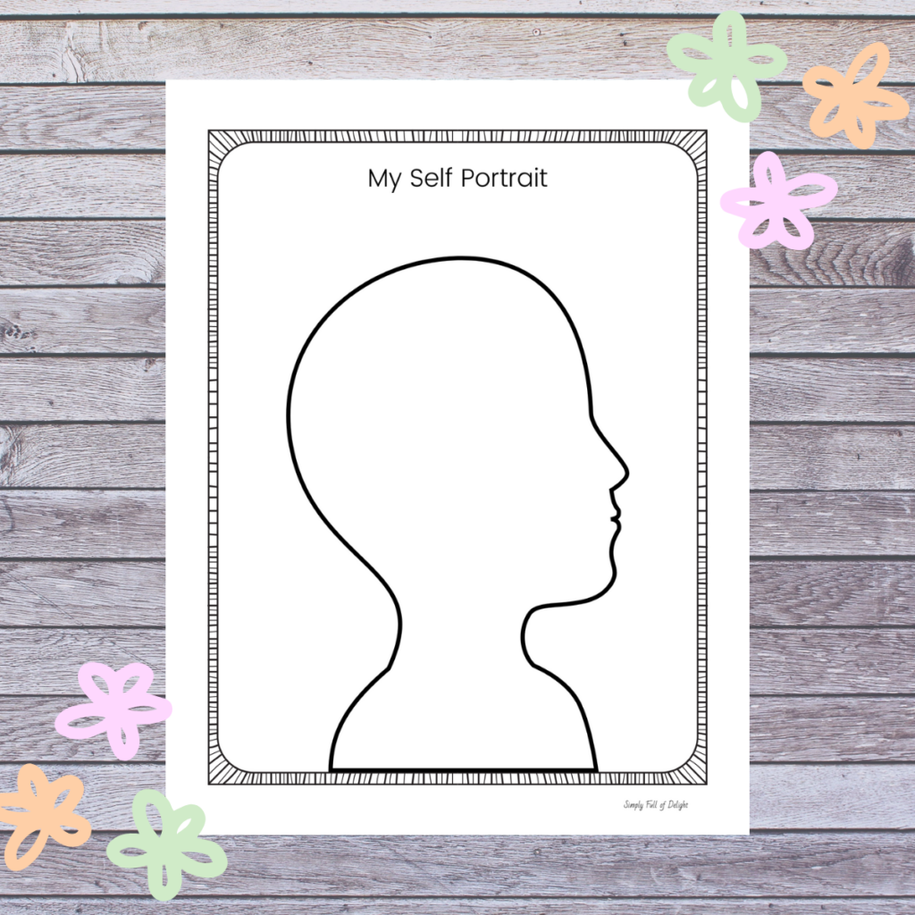 All About Me Self Portrait Free Printable Simply Full Of Delight