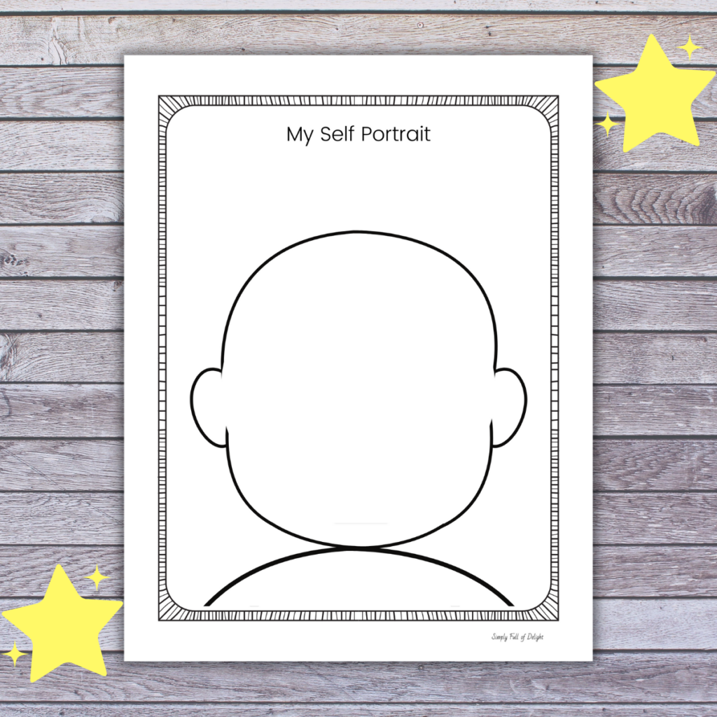 All About Me Self Portrait Free Printable Simply Full Of Delight Worksheets Library