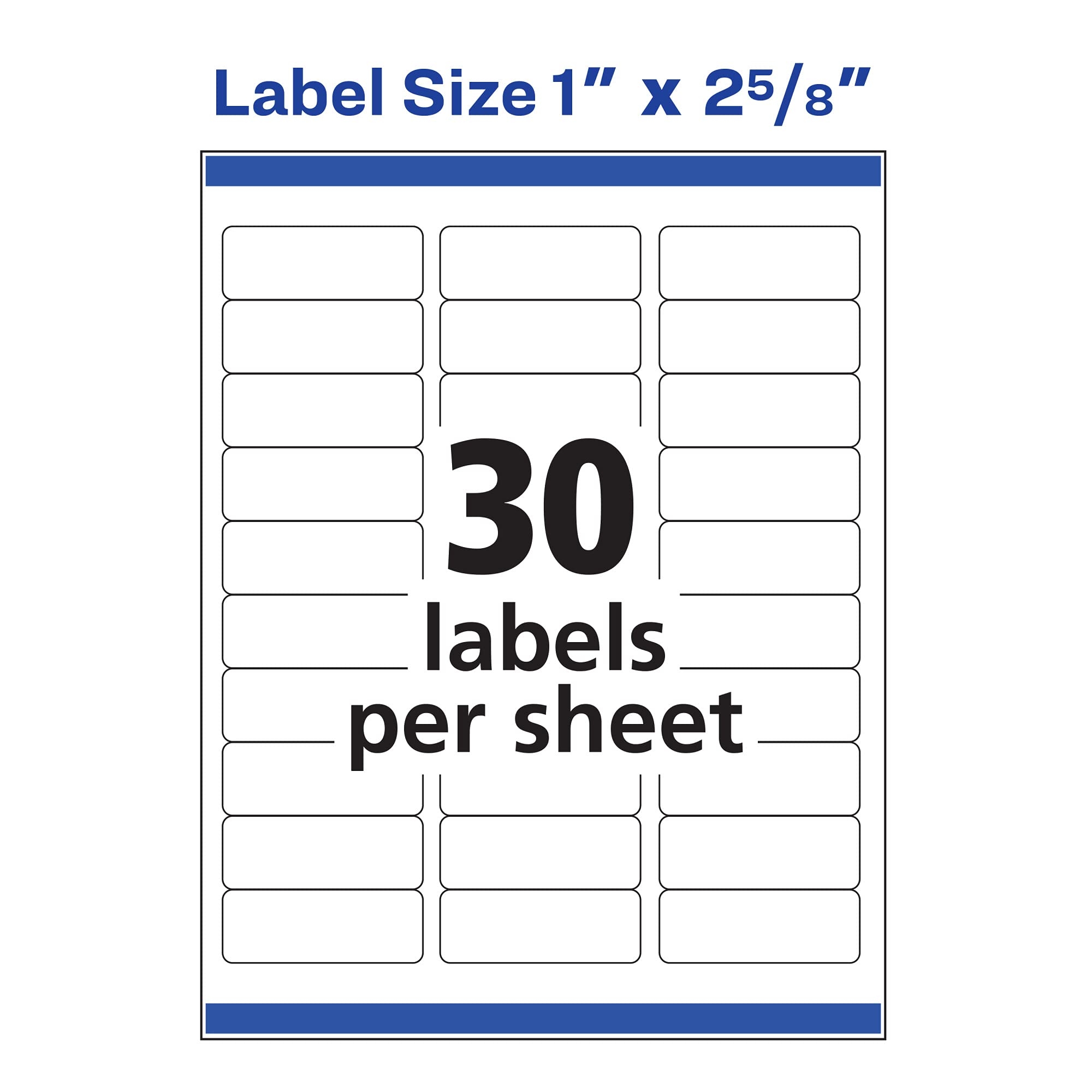 Amazon Avery Easy Peel Printable Address Labels With Sure Feed 1