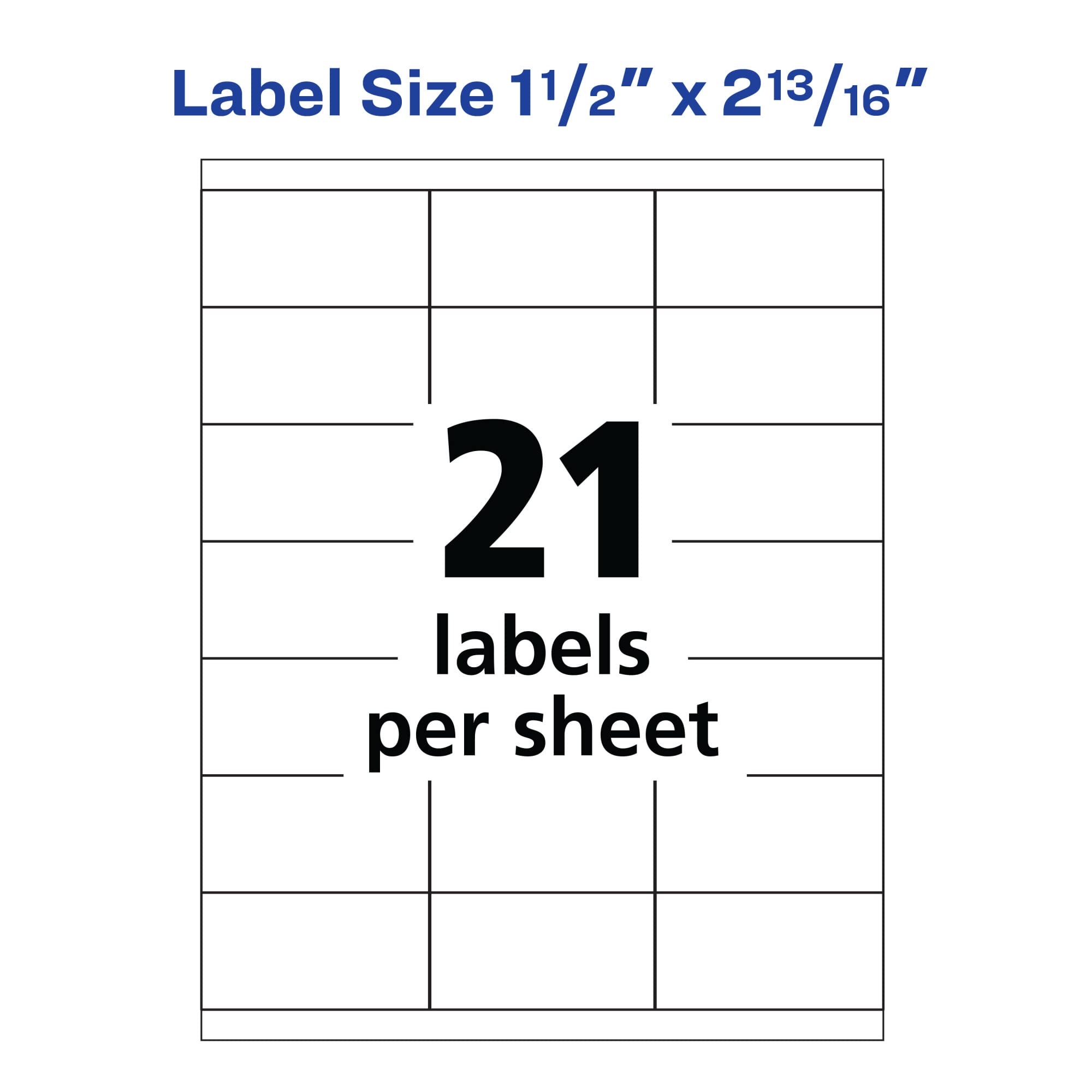 Amazon Avery Printable Address Labels For Copiers 1 1 2