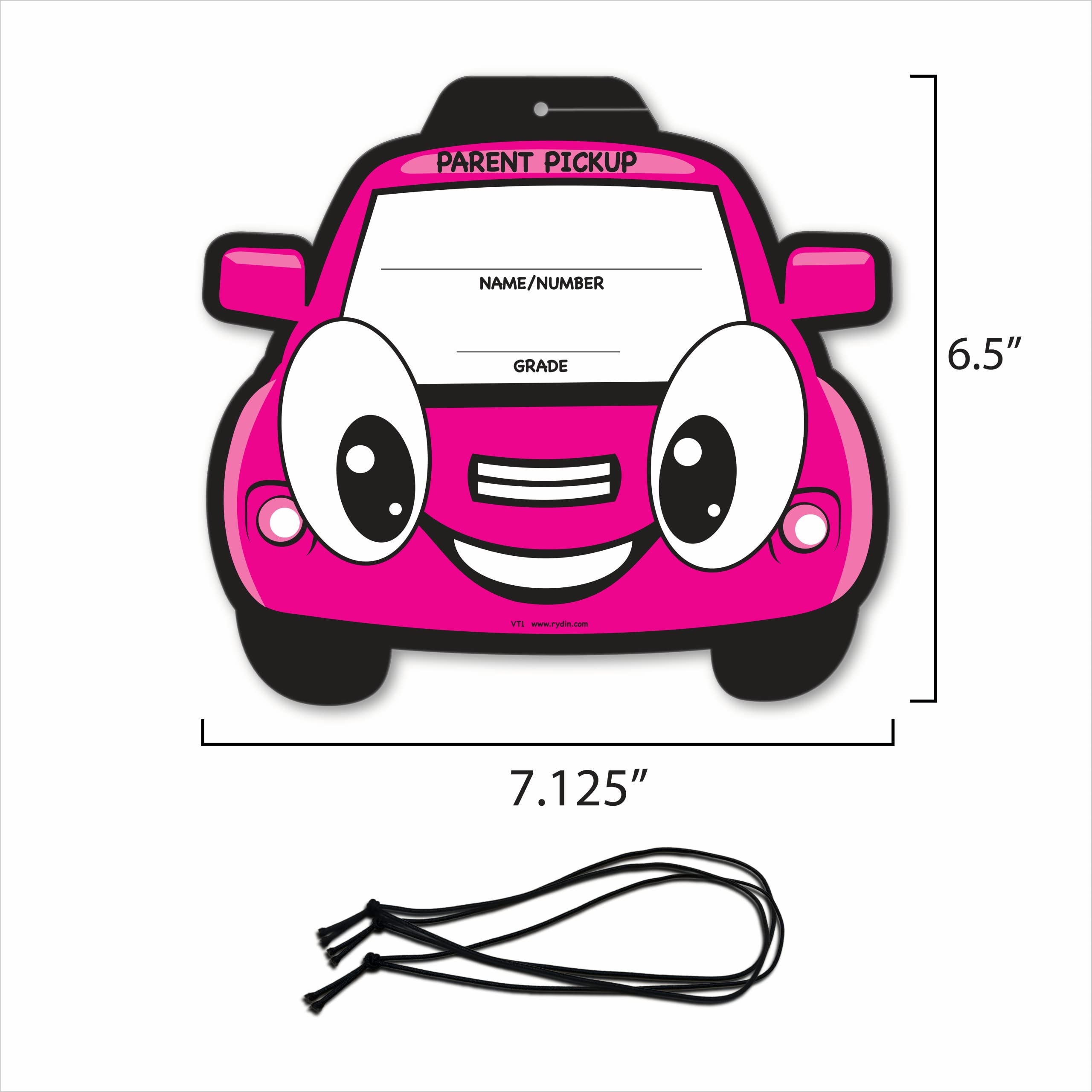 Printable Free Car Rider Tags Template