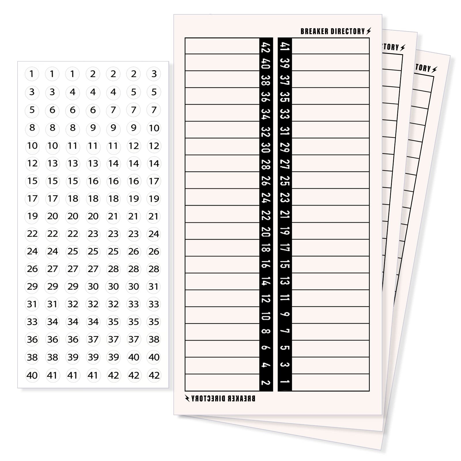 Amazon Grevosea 4 Sheets Breaker Panel Labels Electrical Panel Labels Waterproof Circuit Breaker Labels With Number Stickers Electrical Sticker 