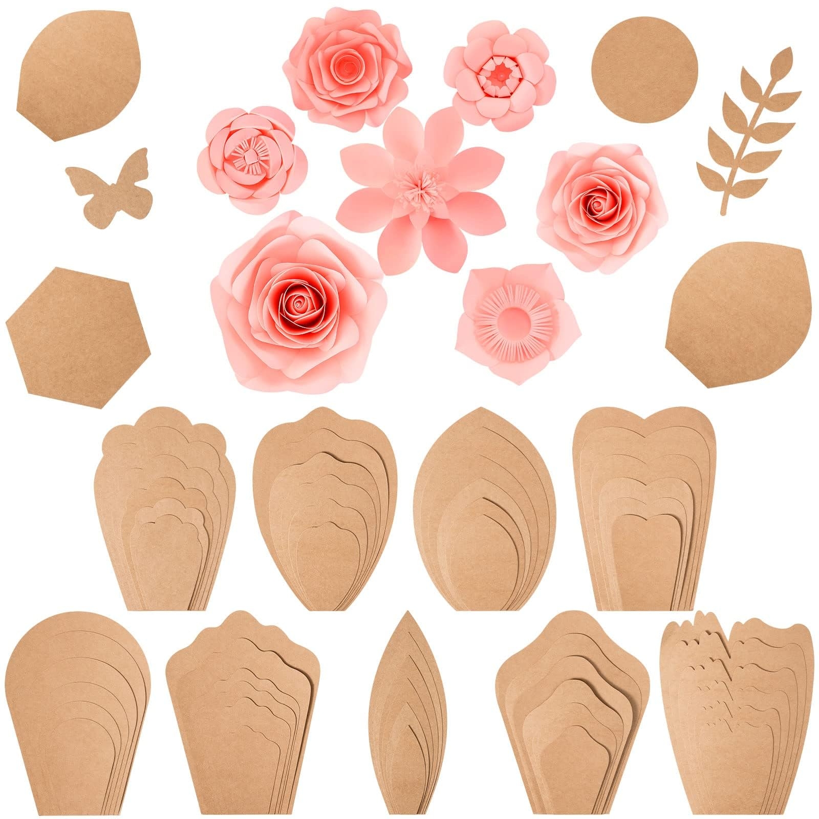 Amazon Harloon 60 Pcs Large Paper Flower Template Kit DIY Paper Decorations For Wall Petal Stencil 9 Types Of Flowers For Wedding Birthday Party Photography Backdrop Arts Crafts U0026 Sewing Amazon Harloon 60 Pcs Large Paper Flower Template Kit DIY Paper Decorations For Wall Petal Stencil 9 Types Of Flowers For Wedding Birthday Party Photography Backdrop Arts Crafts U0026 Sewing