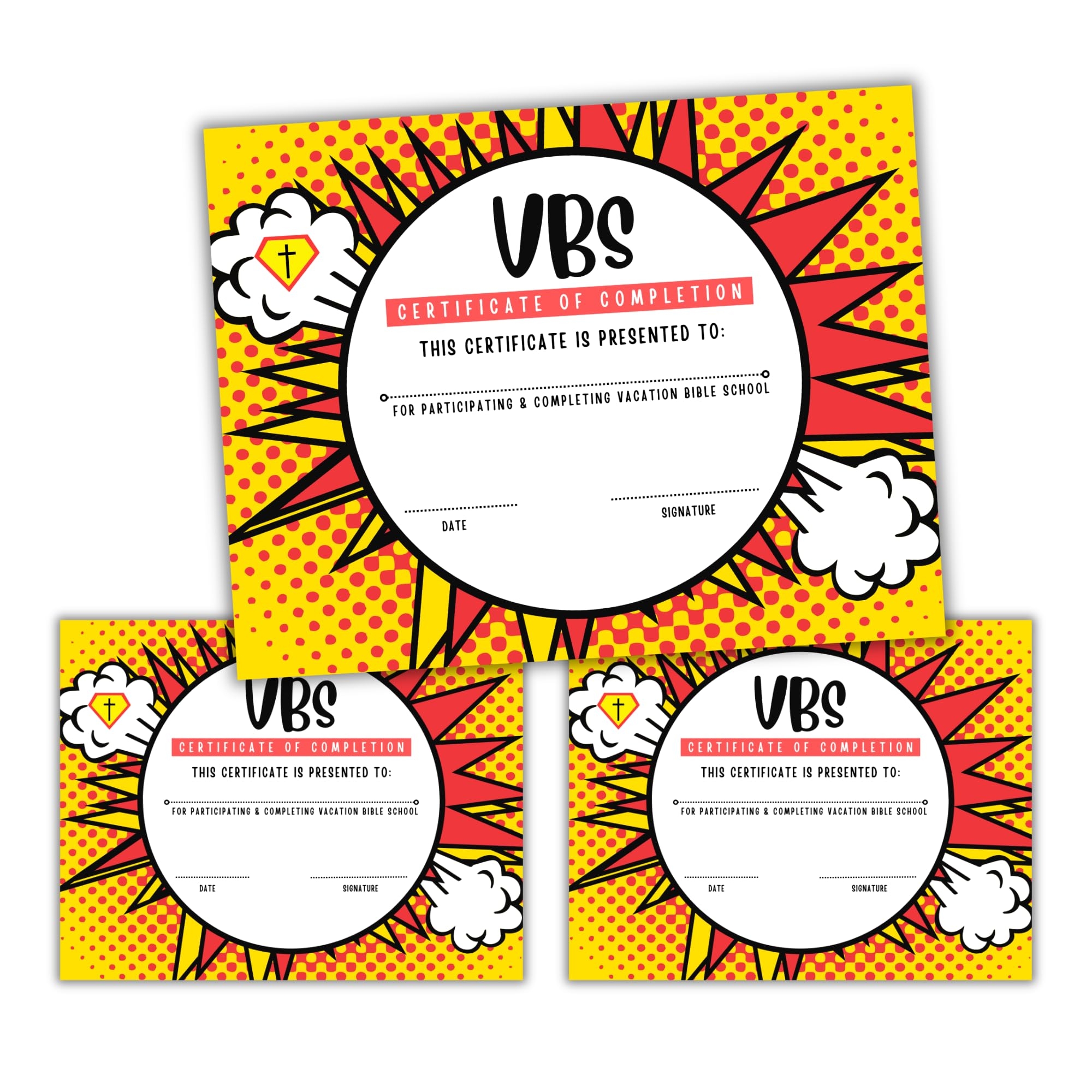 Amazon Vacation Bible School VBS Certificate Of Completion Amazon Vacation Bible School VBS Certificate Of Completion
