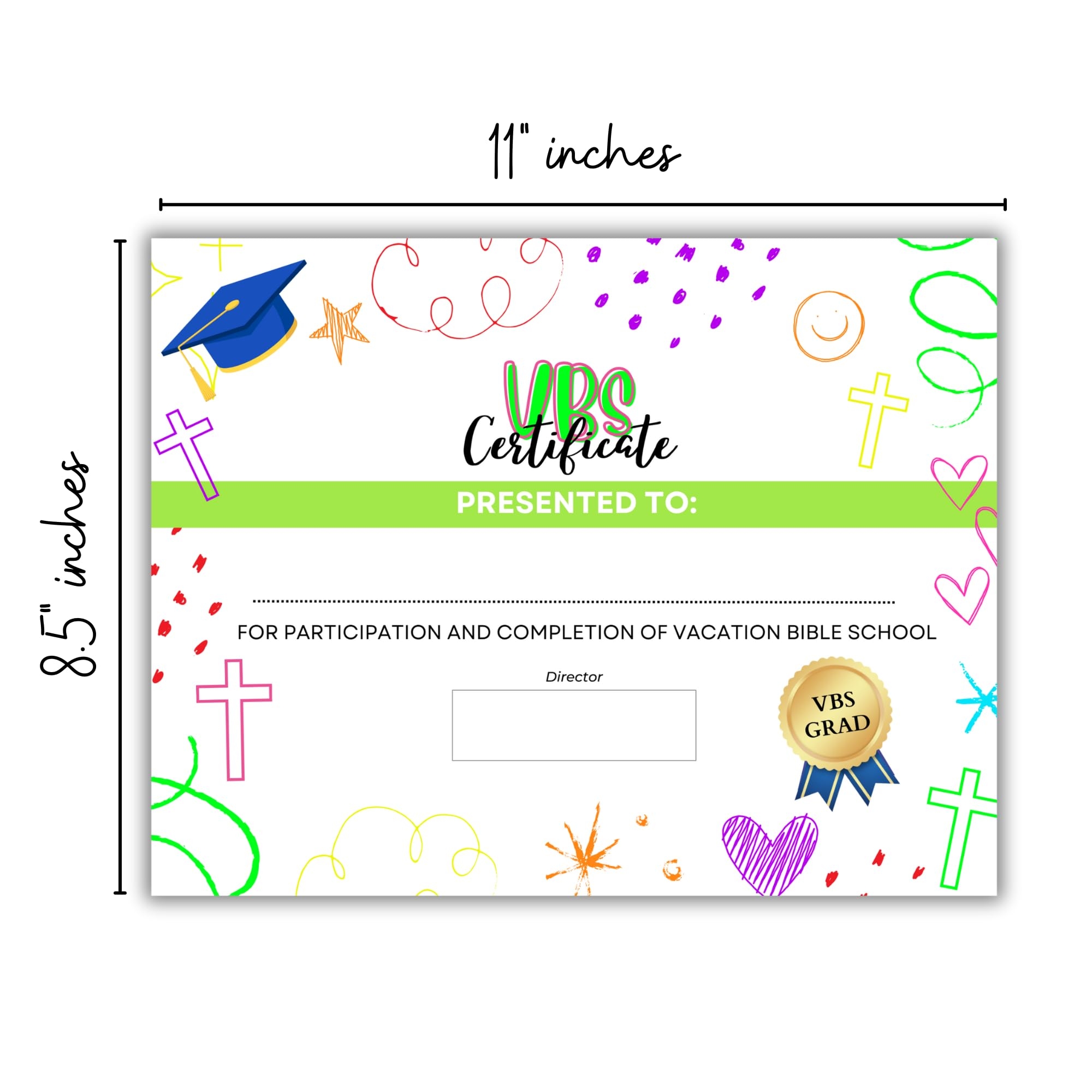 Amazon VBS Certificates Of Completion 50 Pk Attendance Amazon VBS Certificates Of Completion 50 Pk Attendance