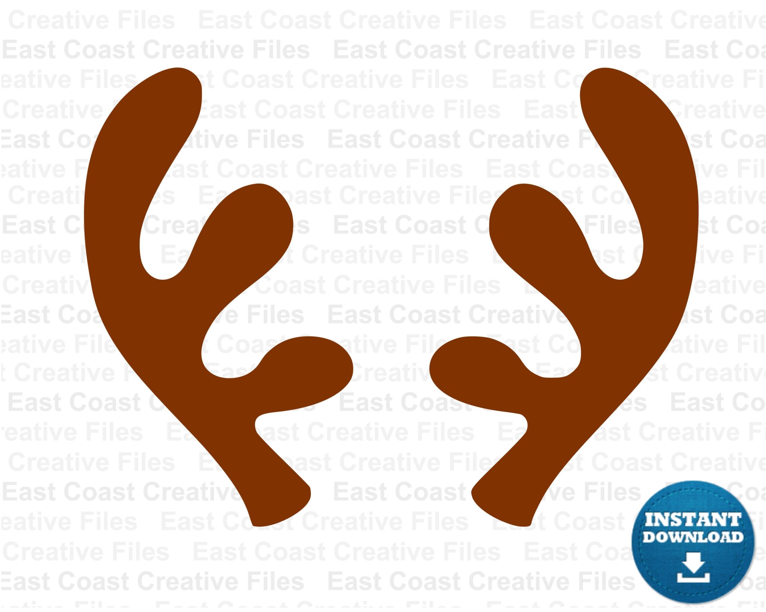 Antlers SVG Deer Svg Reindeer Antlers Svg Dxf Eps Png Digital Download Etsy