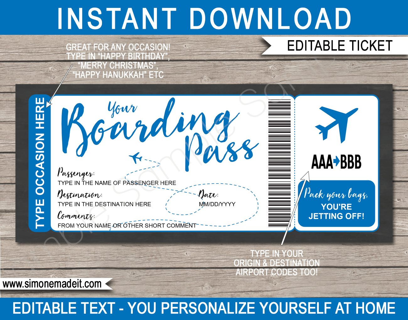 Any Occasion Boarding Pass Colors Any Occasion Boarding Pass Colors