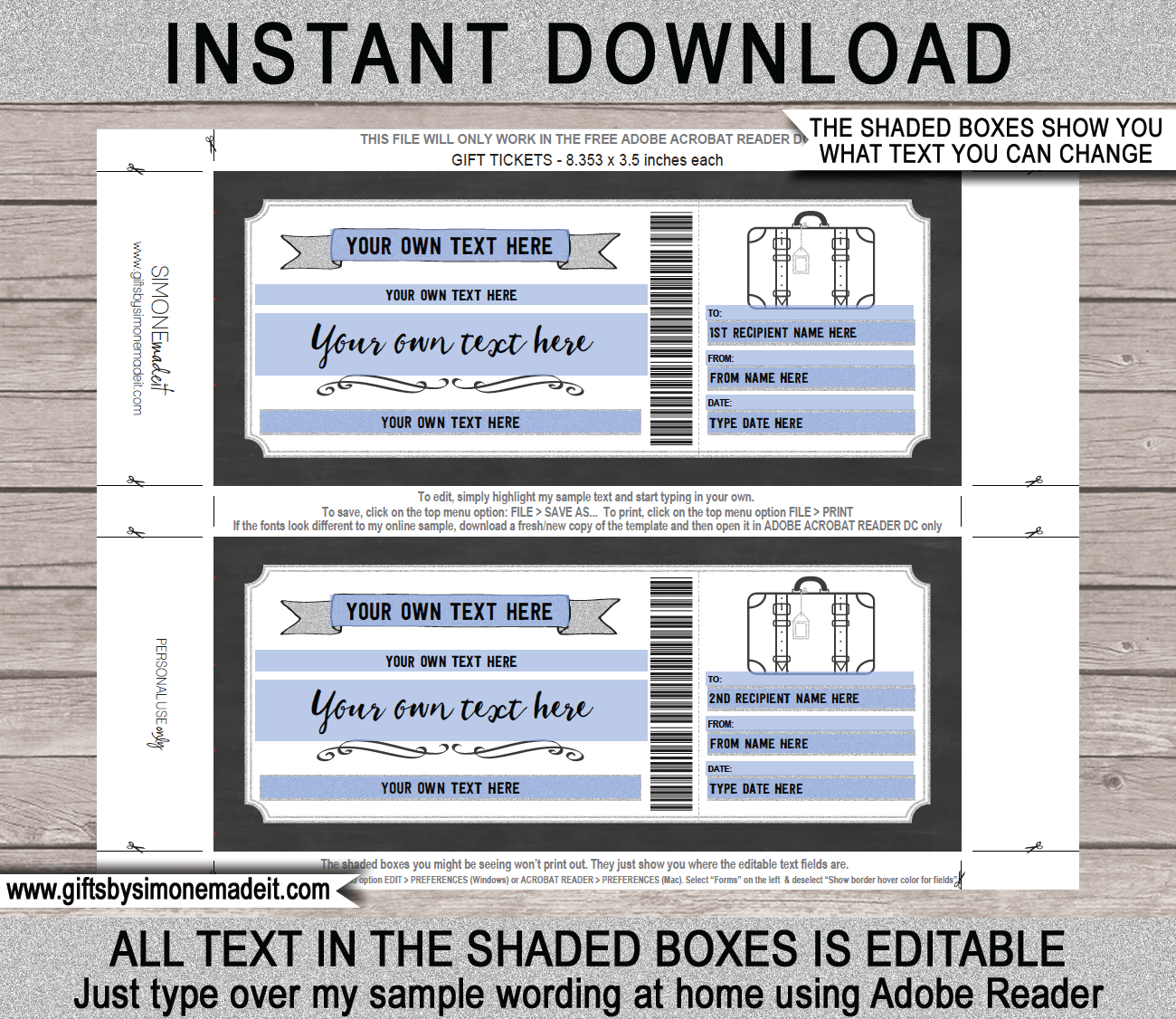Any Occasion Weekend Away Gift Vouchers