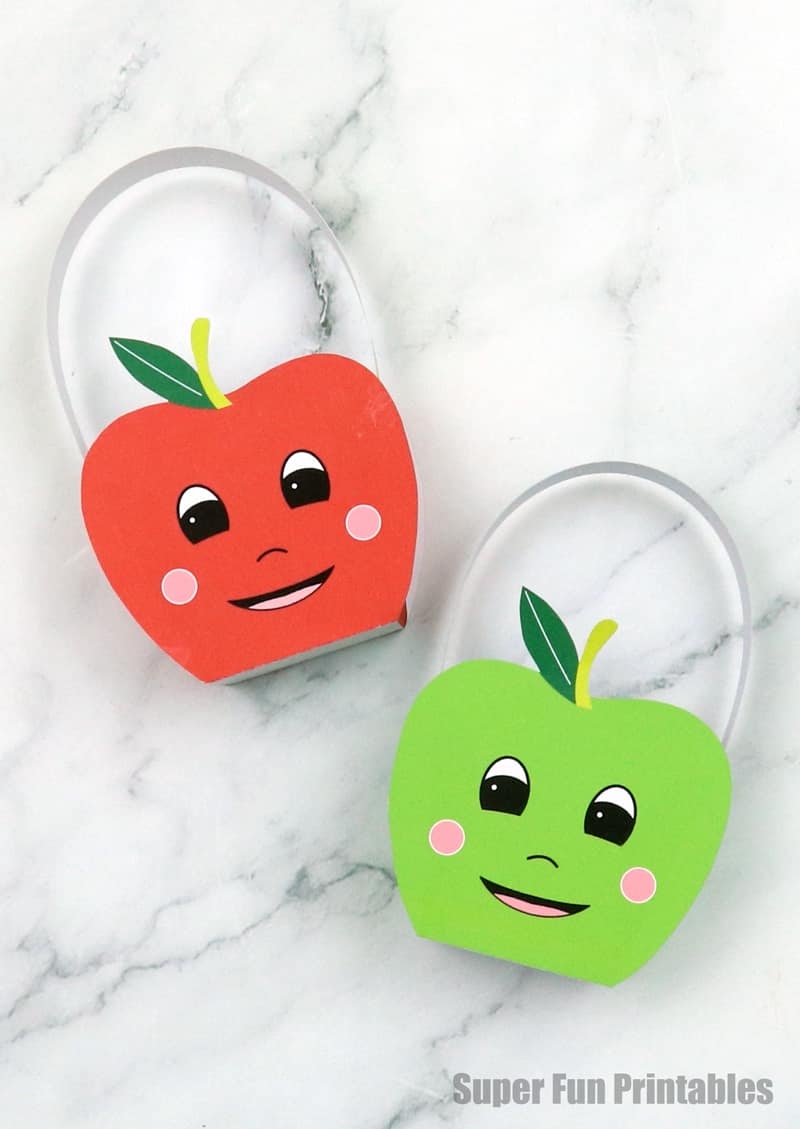 Free Printable Apple Basket Template