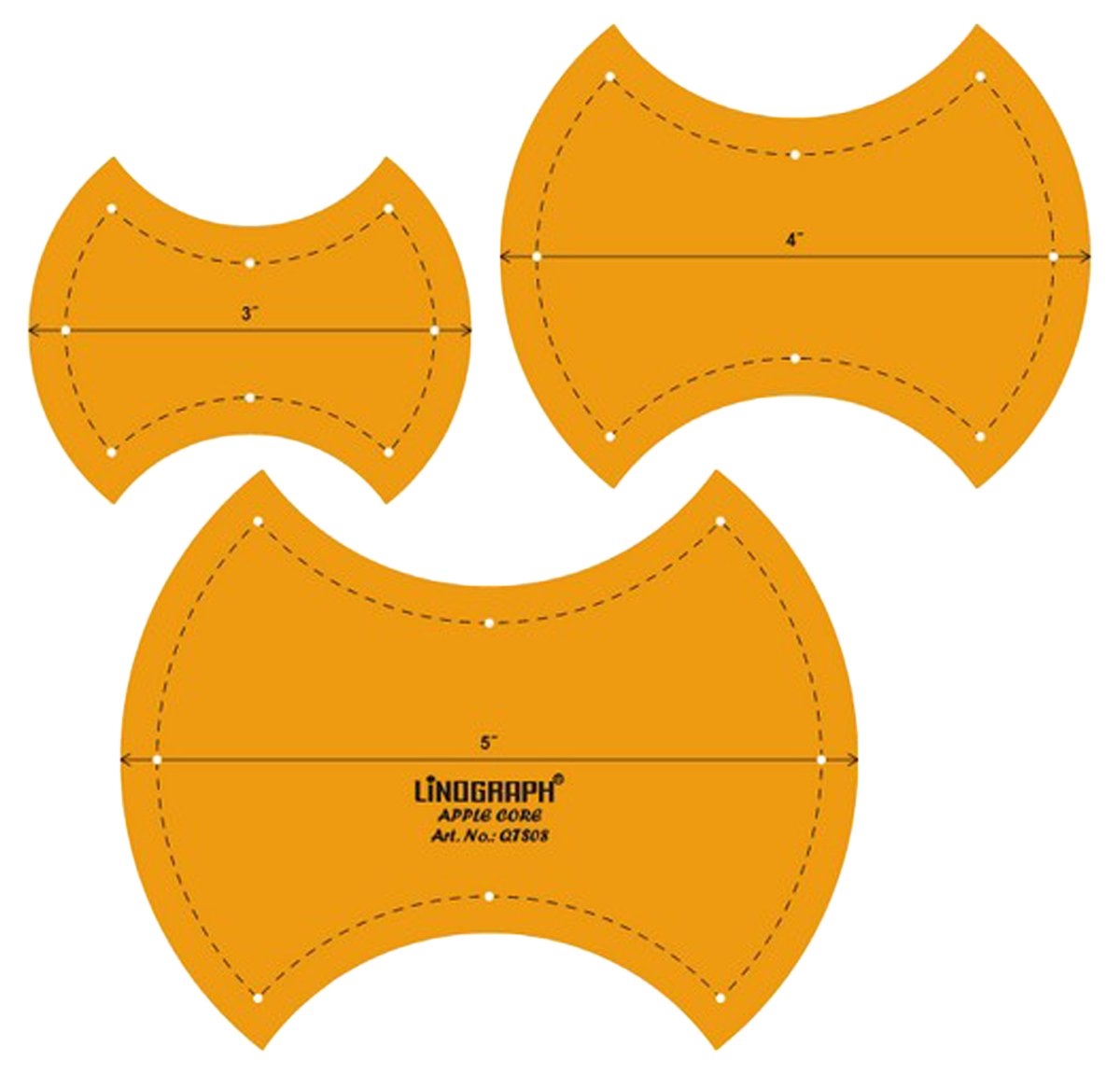 Free Printable Apple Core Quilt Template