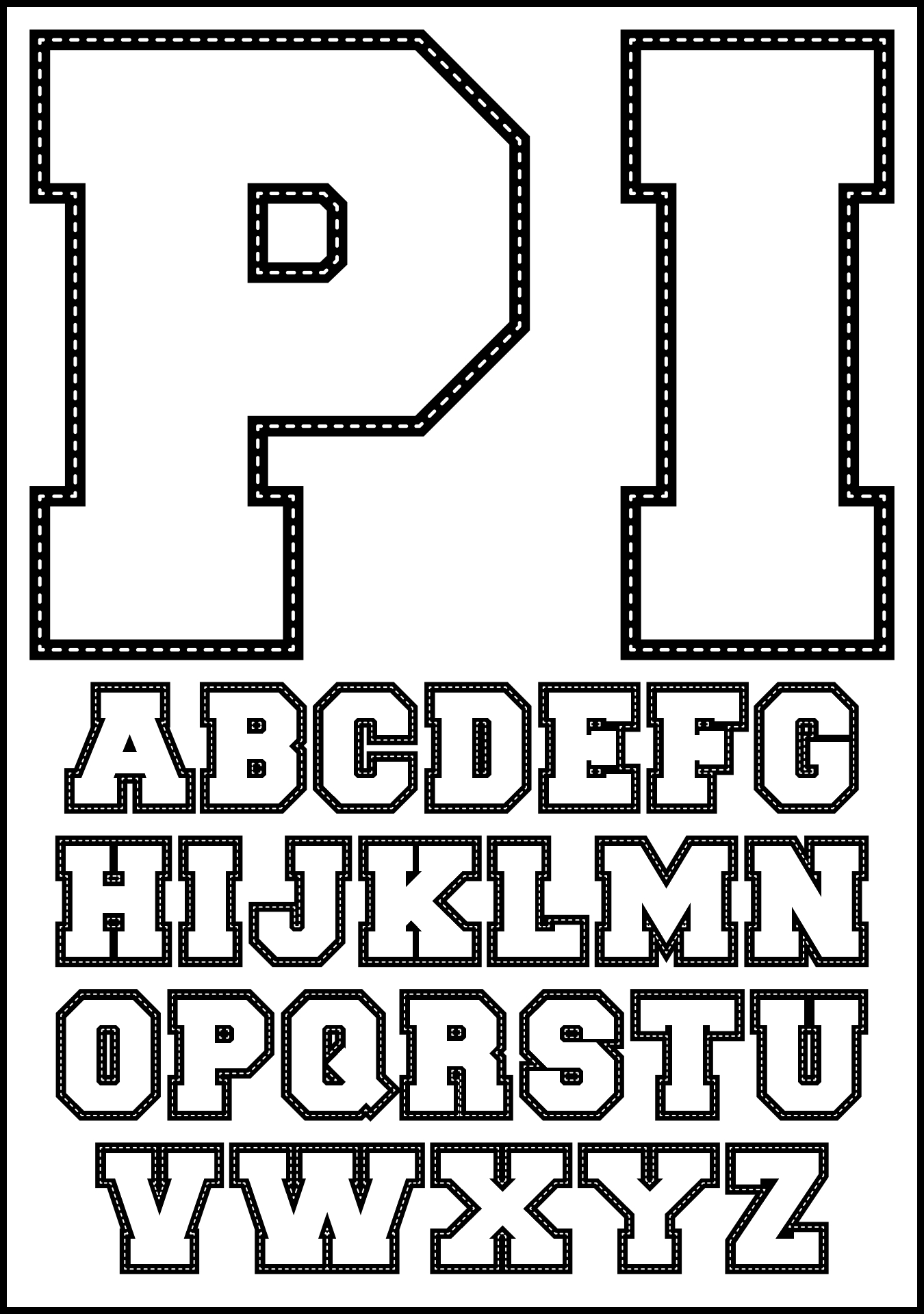 Applique Letters 11 Free PDF Printables Printablee