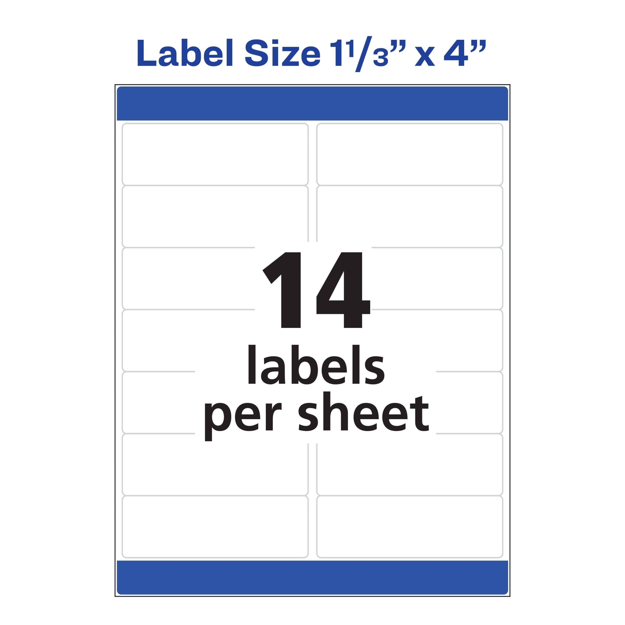 Avery Inkjet Printable Mailing And Shipping Labels 1 1 3