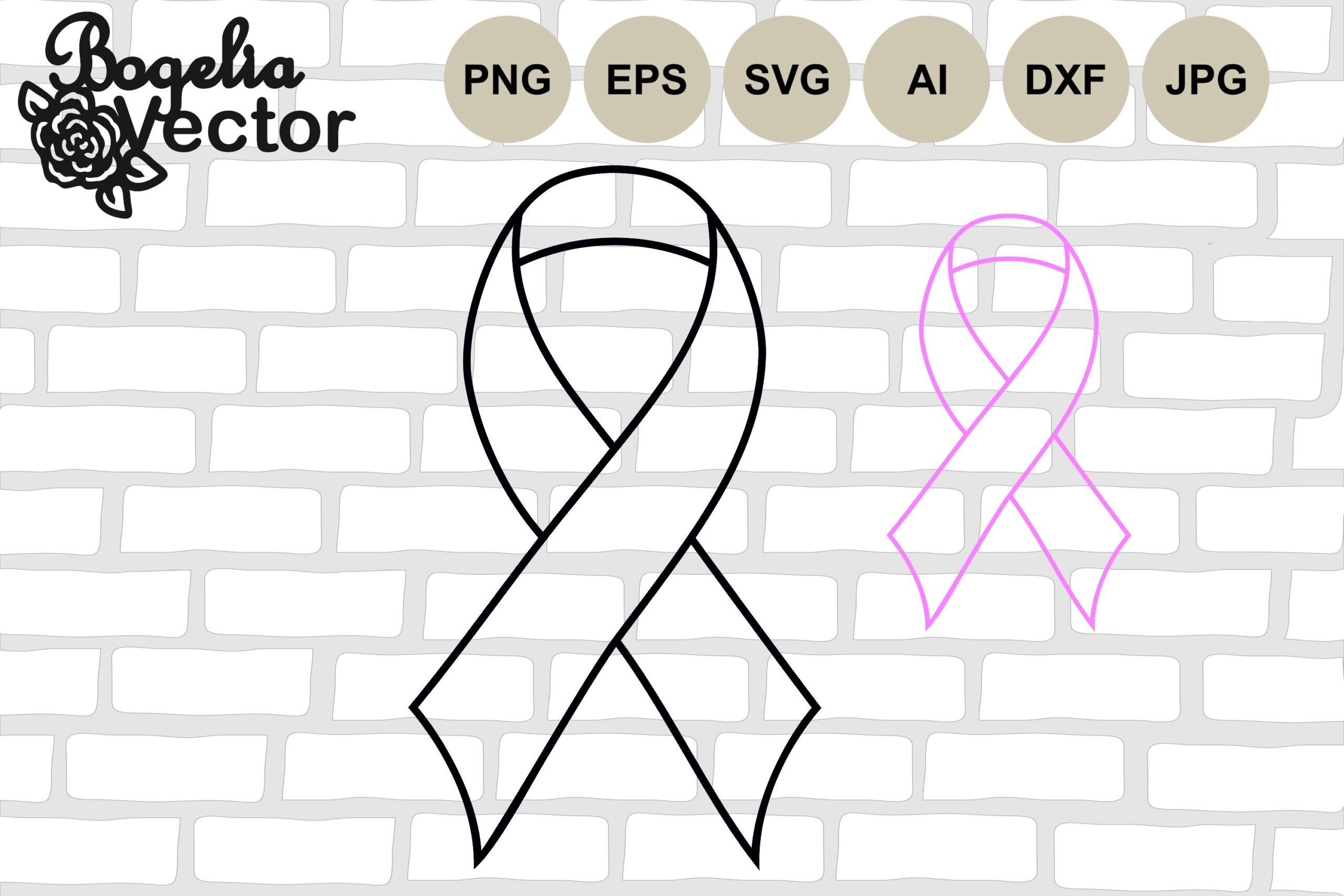 Awareness Ribbon Svg Breast Cancer Ribbon Cut File