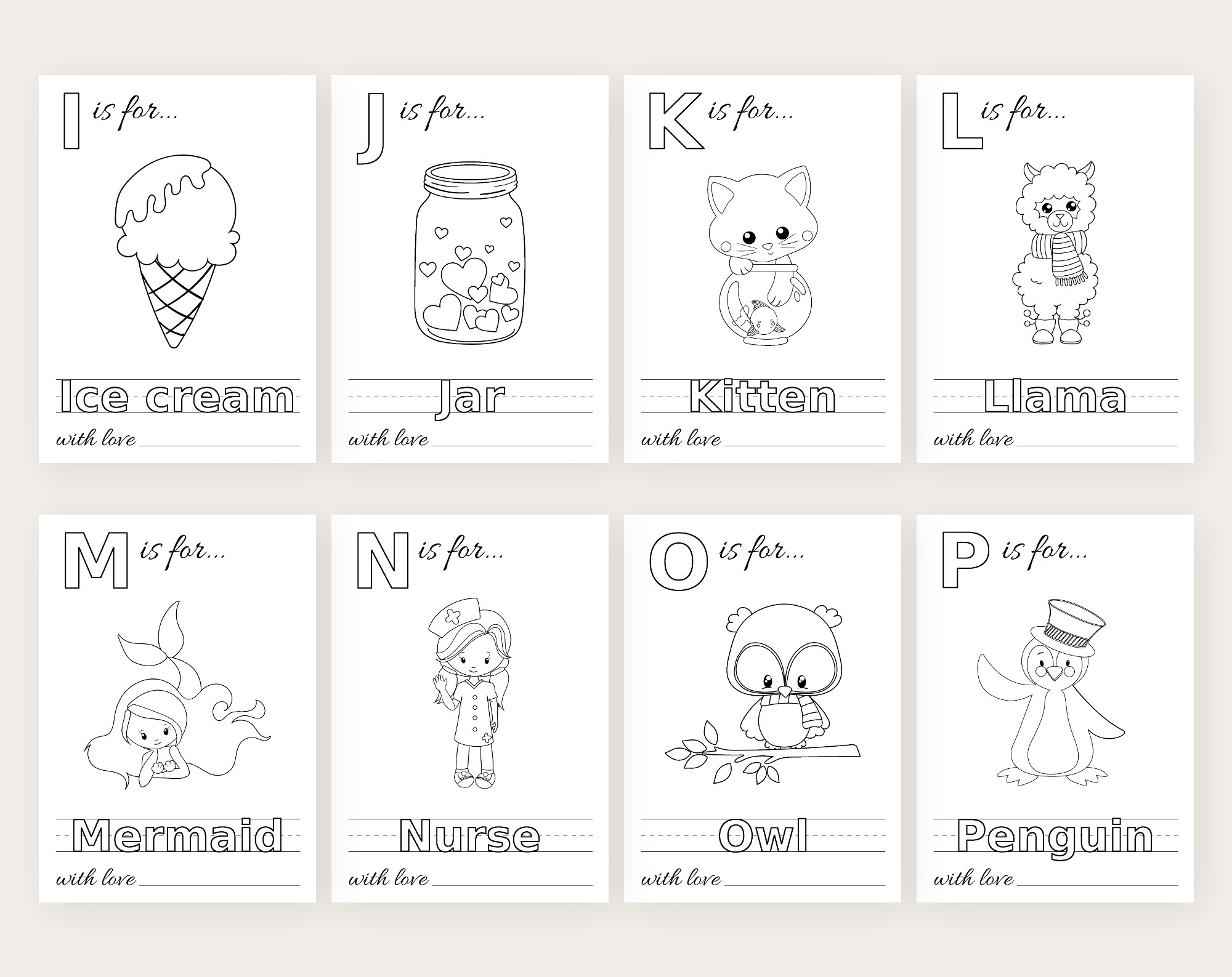 Free Printable Abc Book Template Free Printable Abc Book Template