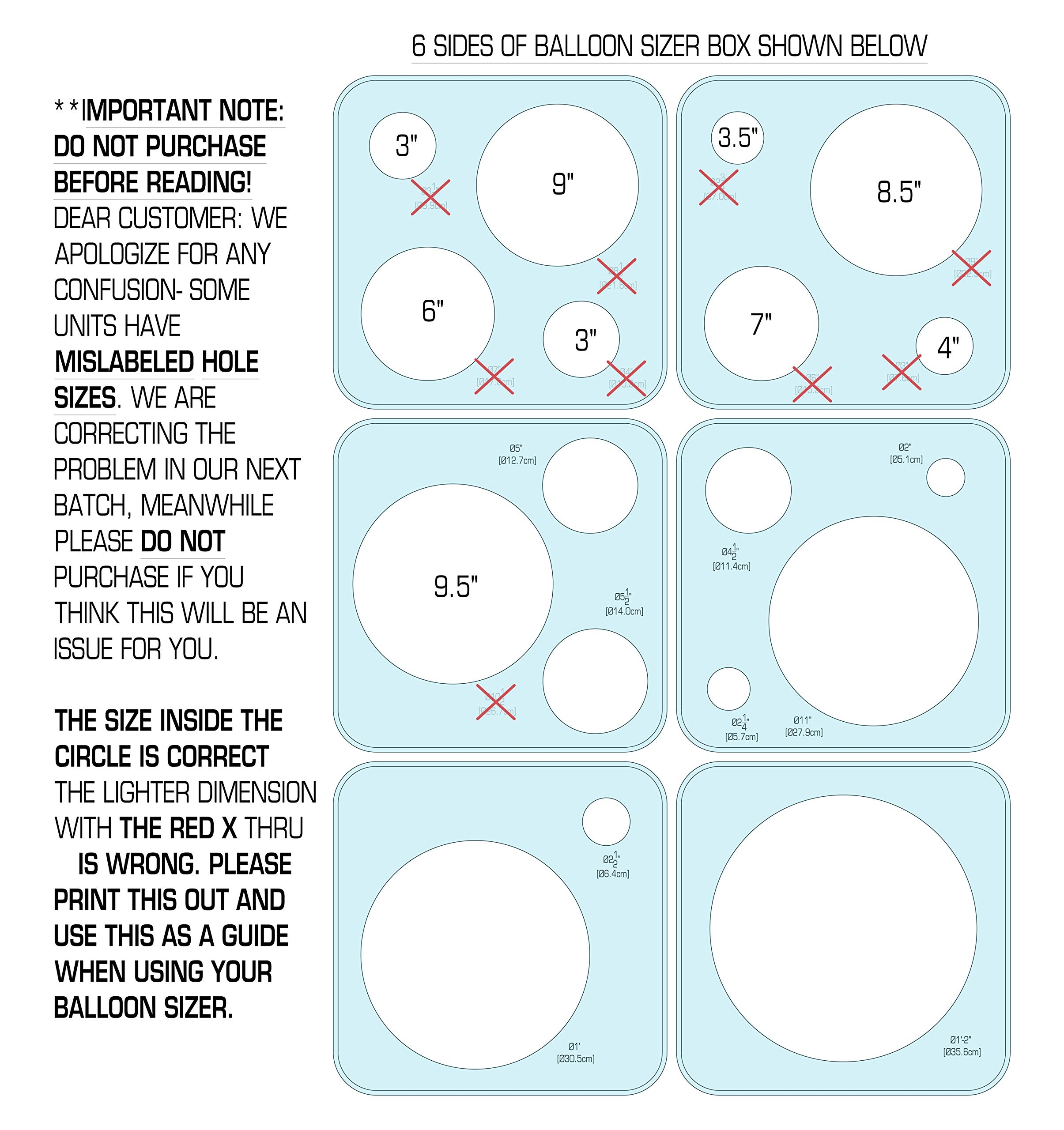 Balloon Sizer Box pop up Balloon Measurement Tool For Balloon Arch Kit Balloon Rings Balloon Tower Decoration For Birthday Party Wedding Party Event Decorations 18 Hole Balloon Box By Viribus Amazon au Toys