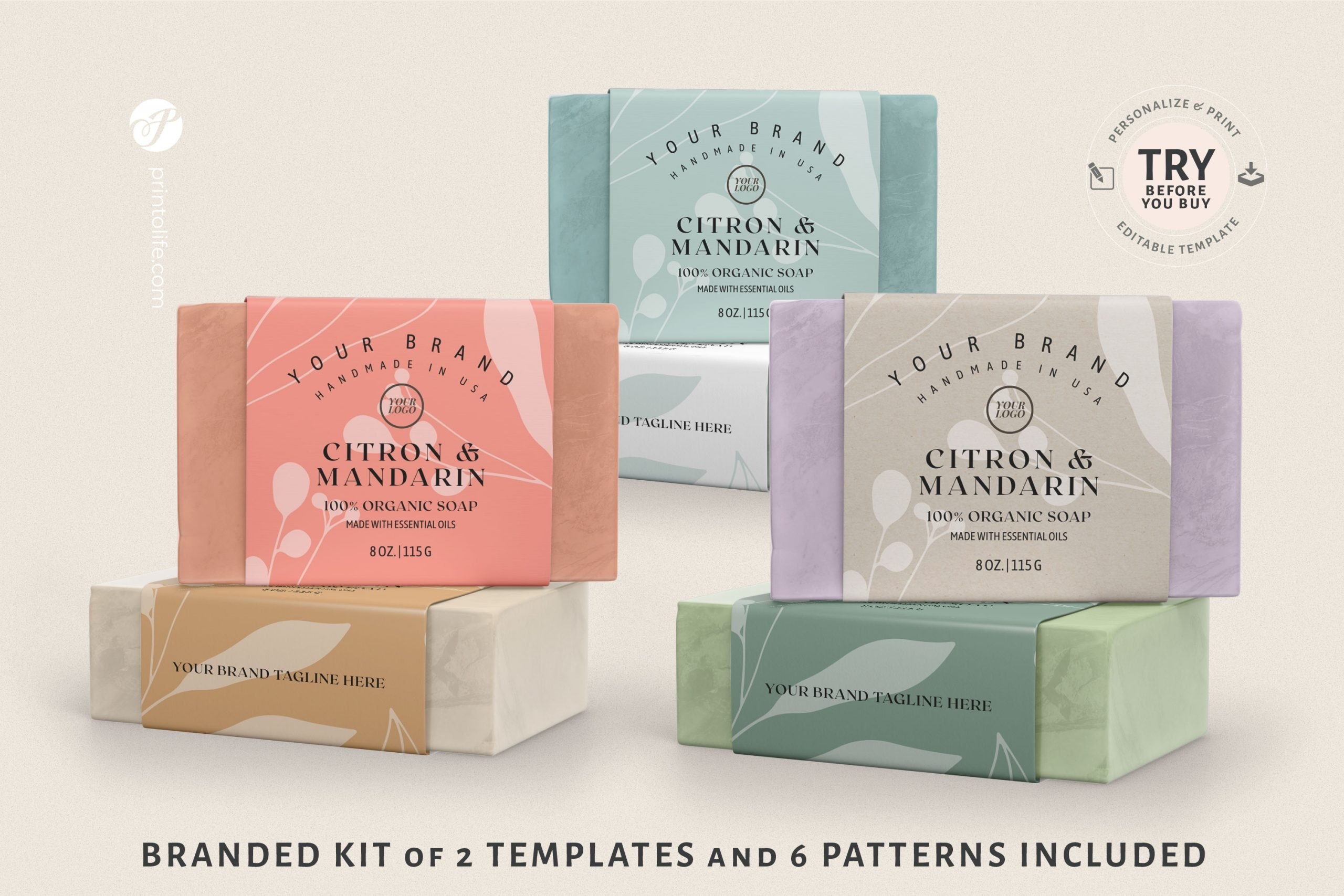 Editable Free Printable Soap Labels Template