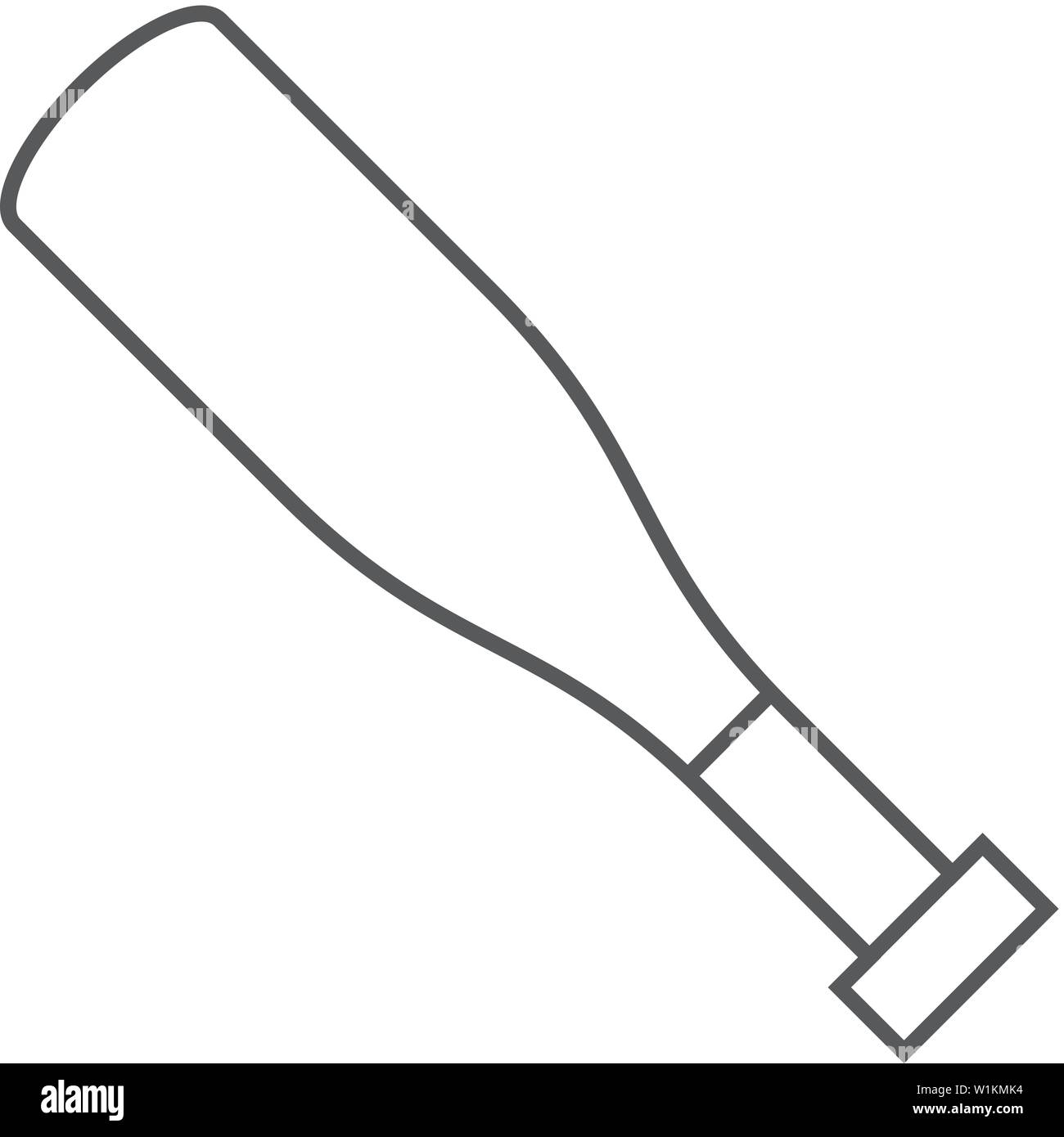 Baseball Bat Icon In Thin Outline Style Sport Team Playing Leisure Swing Baseball American Stock Vector Image U0026 Art Alamy