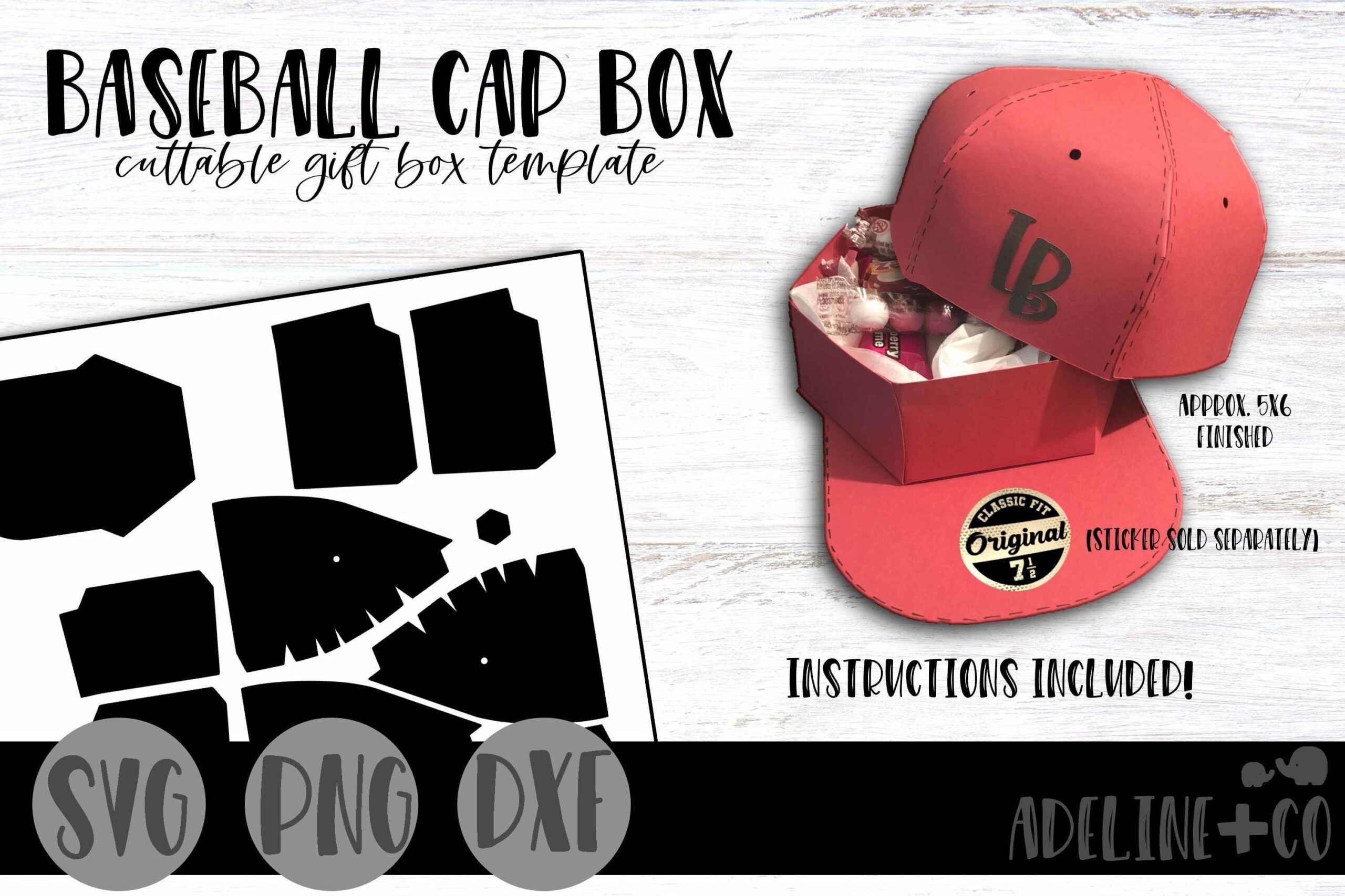 Baseball Cap Cuttable Gift Box Baseball Cap Cuttable Gift Box