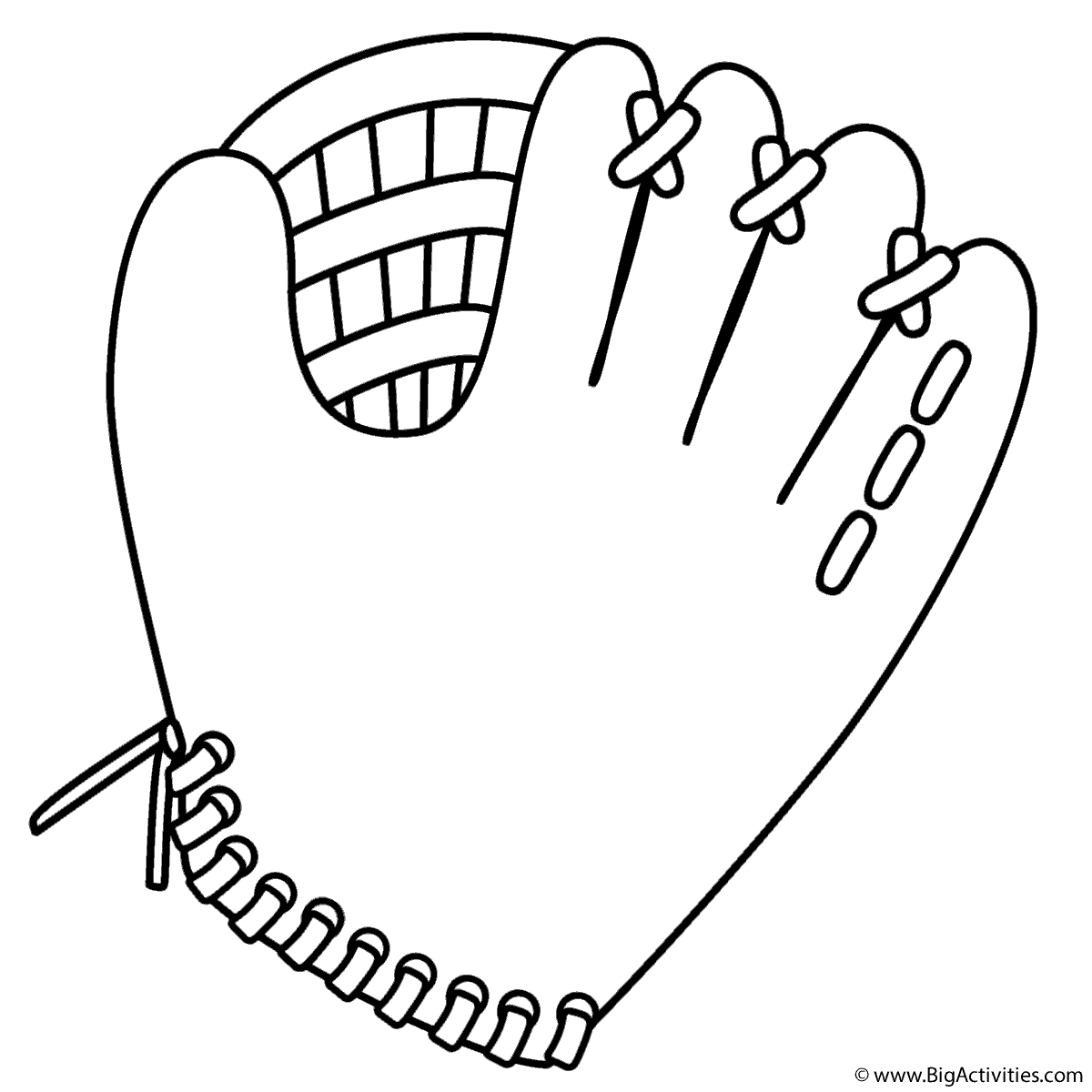 Baseball Glove Coloring Page Father s Day Baseball Glove Coloring Page Father s Day