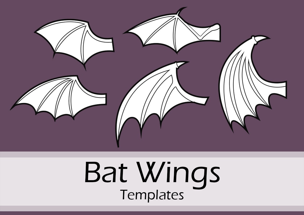 Bat Wings Templates Collection By Pretzl Cosplay PDF Etsy