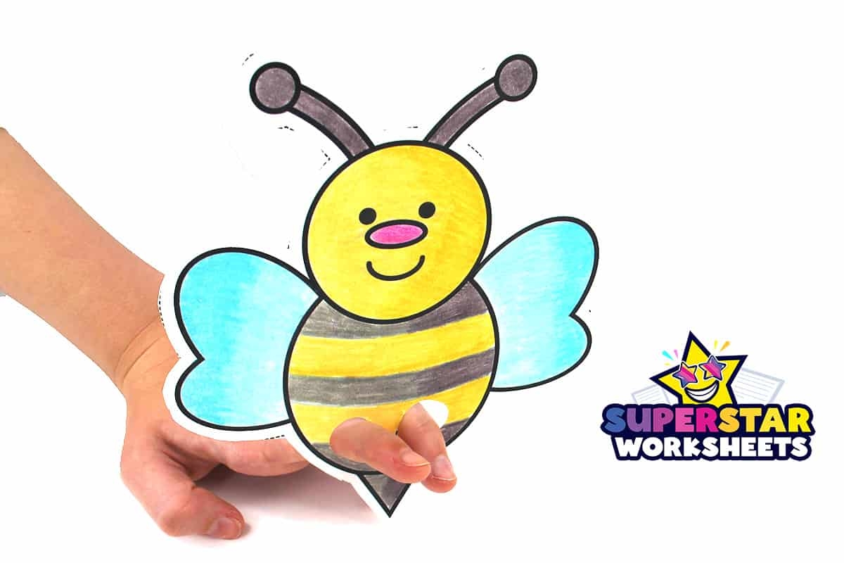 Bee Template Superstar Worksheets