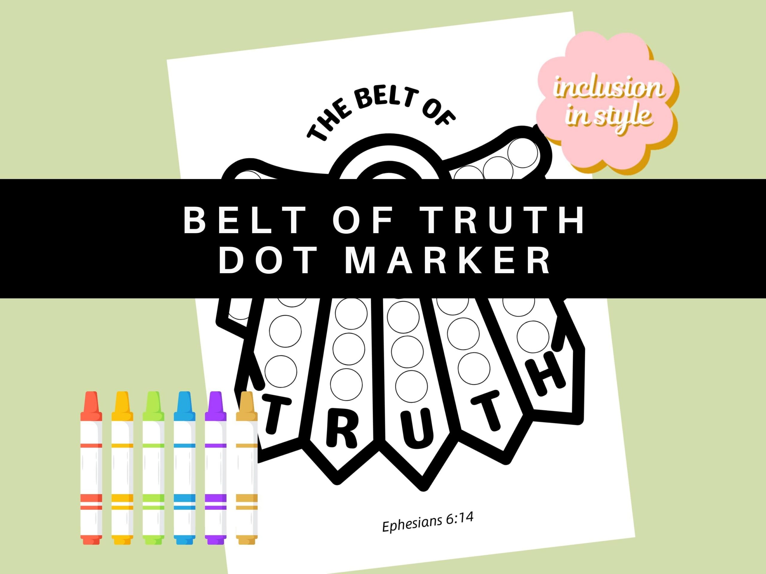 Belt Of Truth Craft Etsy