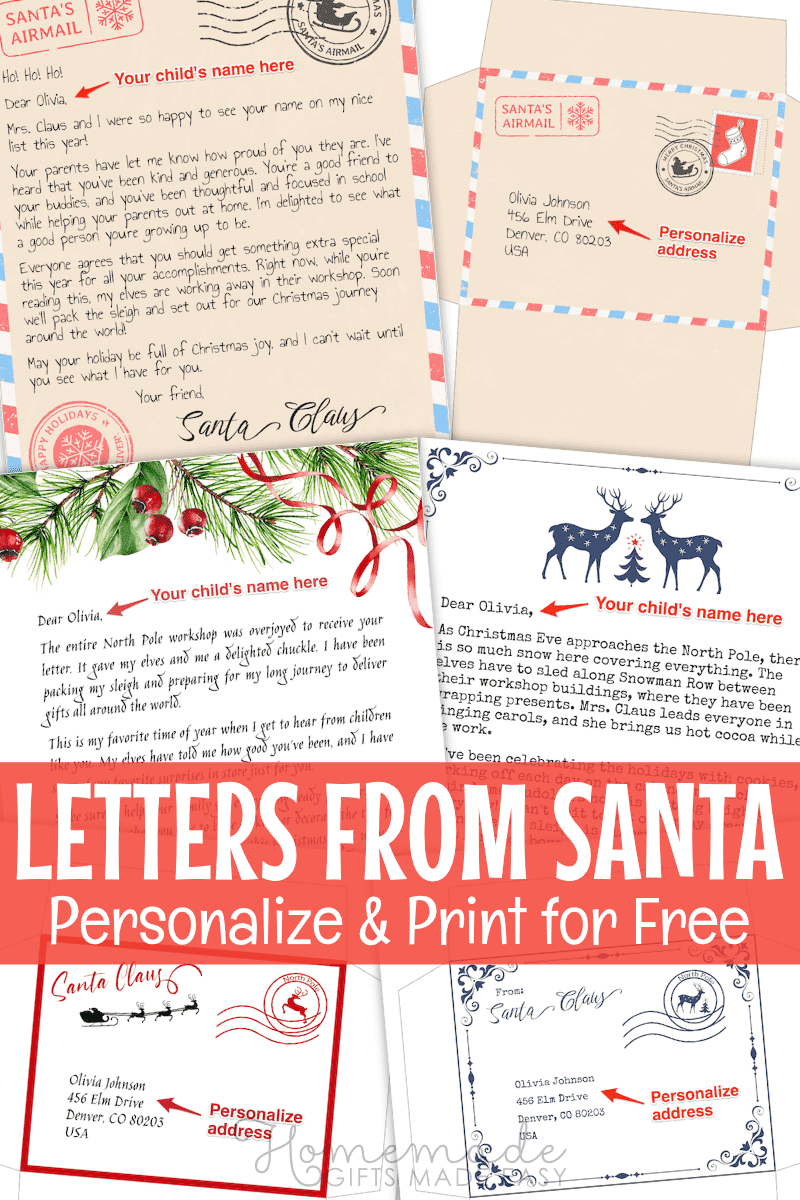 Best Free Printable Letter From Santa Templates Best Free Printable Letter From Santa Templates
