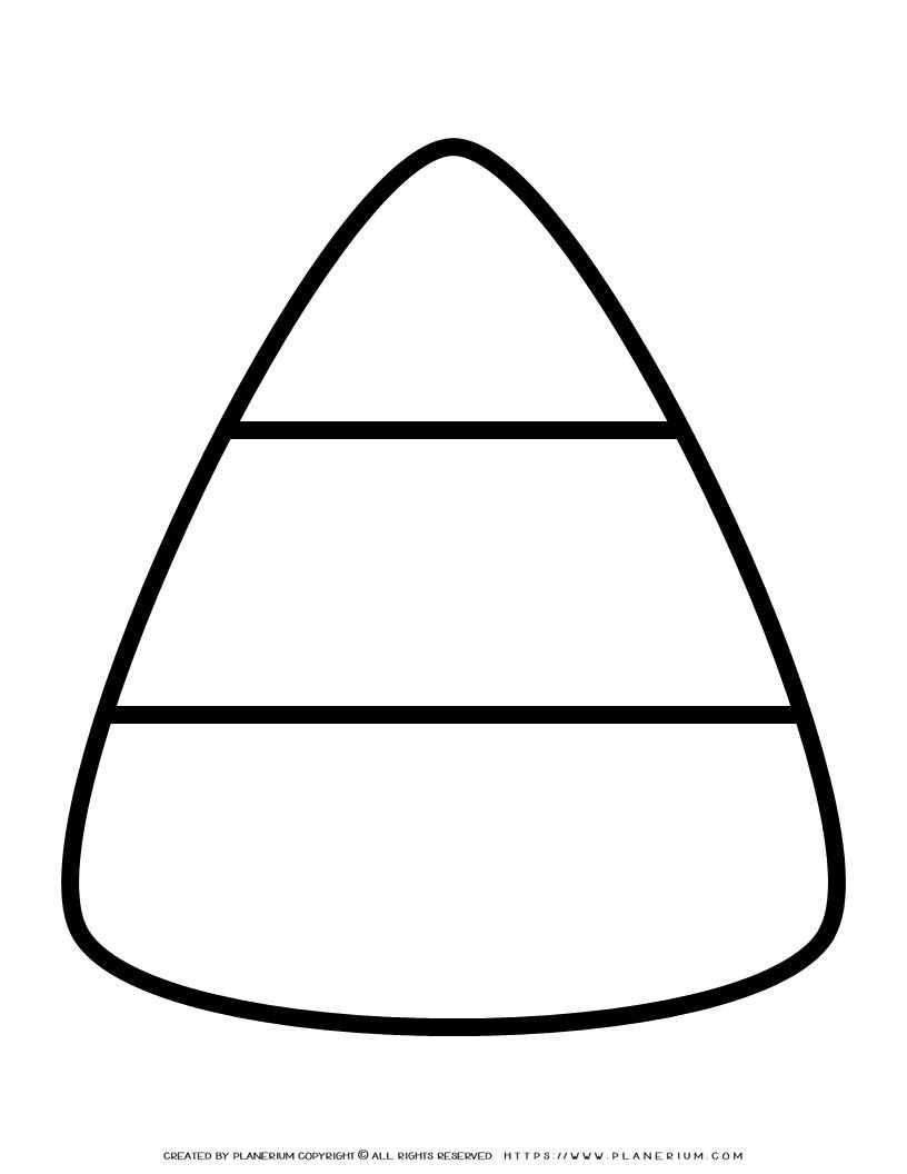 Big Candy Corn Template Printable For Coloring U0026 Crafts