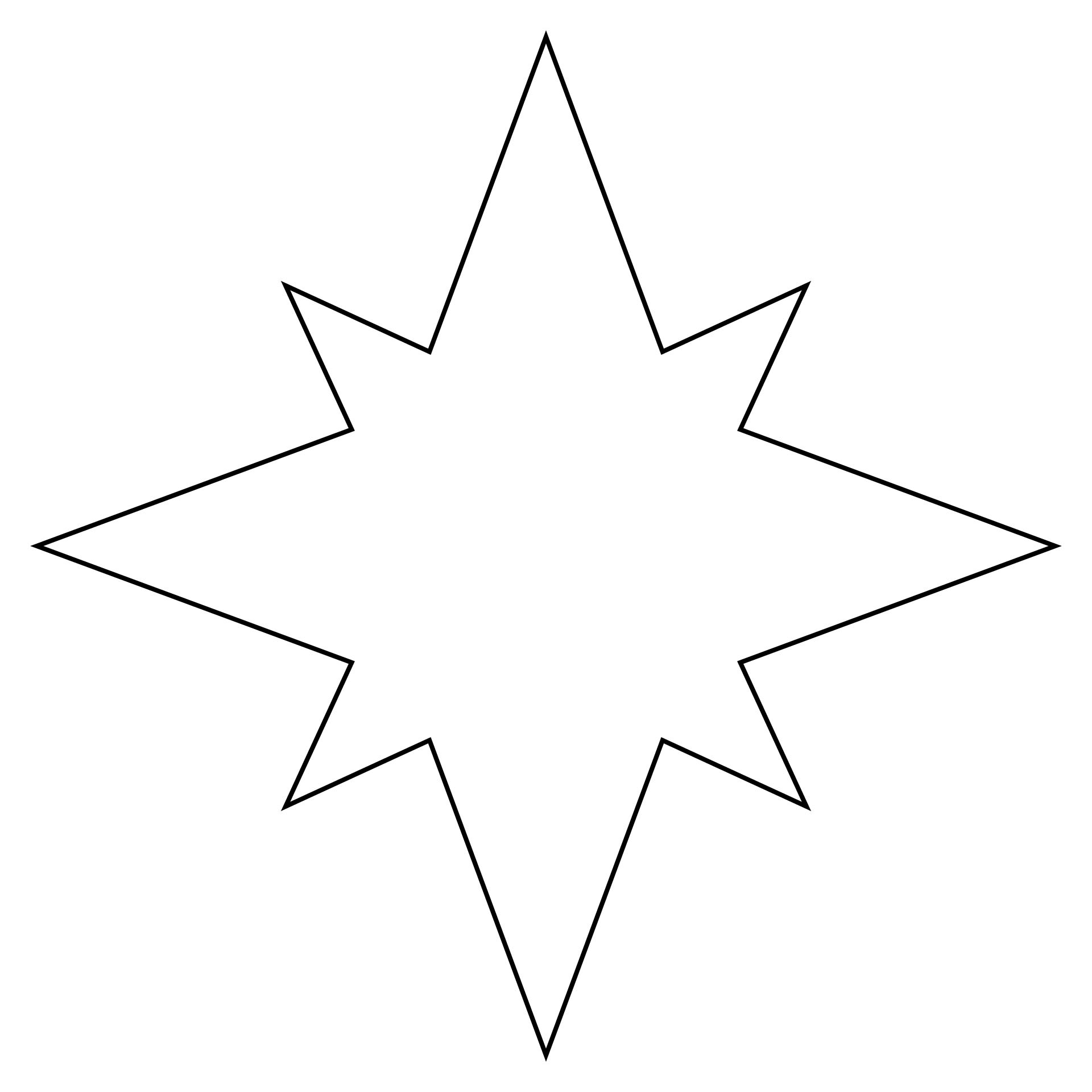 Big Star Template 10 Free PDF Printables Printablee