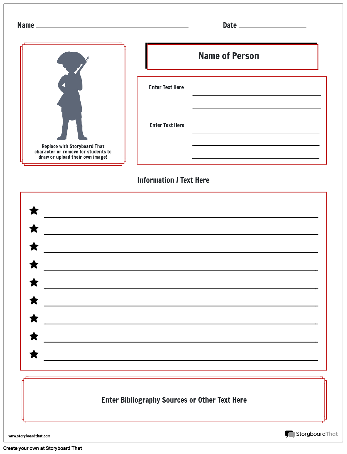 Biography Worksheets Biography Graphic Organizers