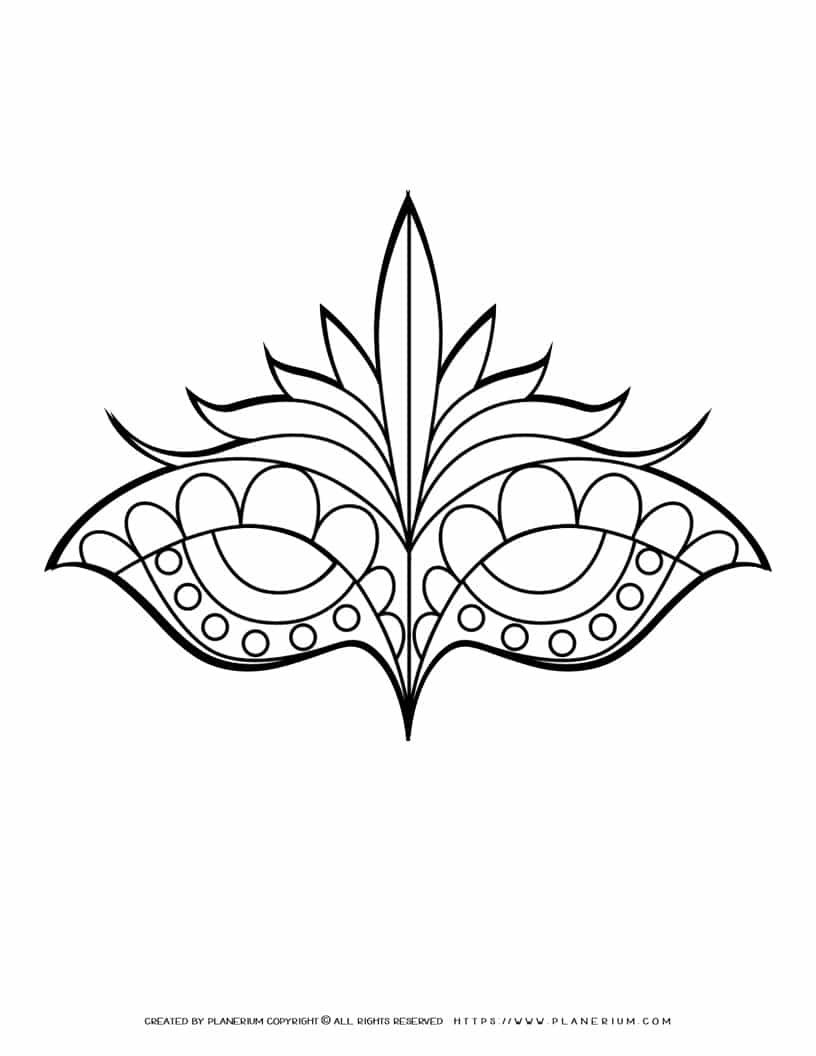 Bird Mask Template Planerium