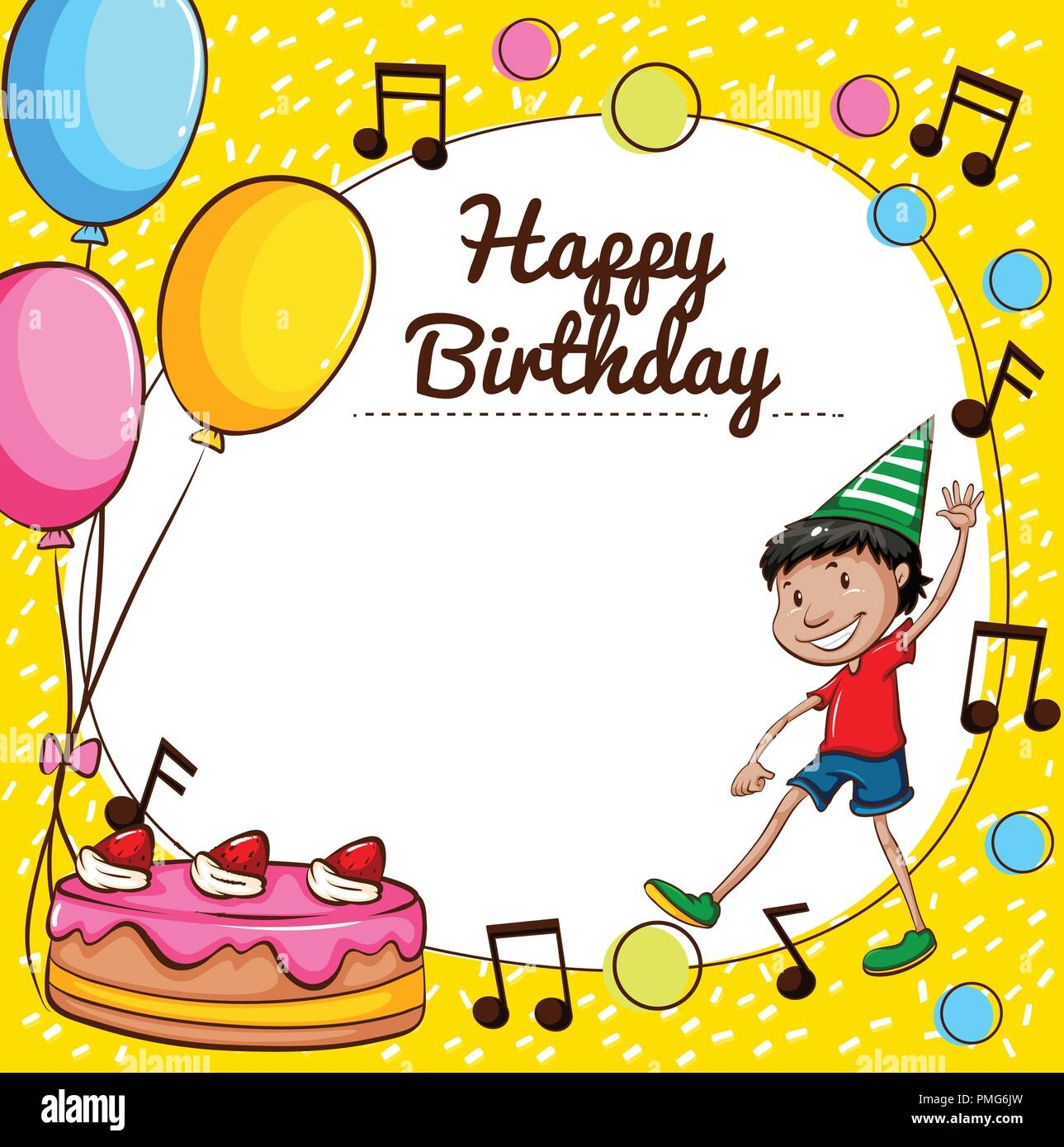 Birthday Card Template Hi res Stock Photography And Images Alamy