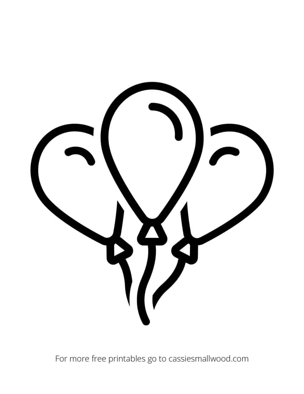 Black And White Birthday Balloon Template Cassie Smallwood Black And White Birthday Balloon Template Cassie Smallwood