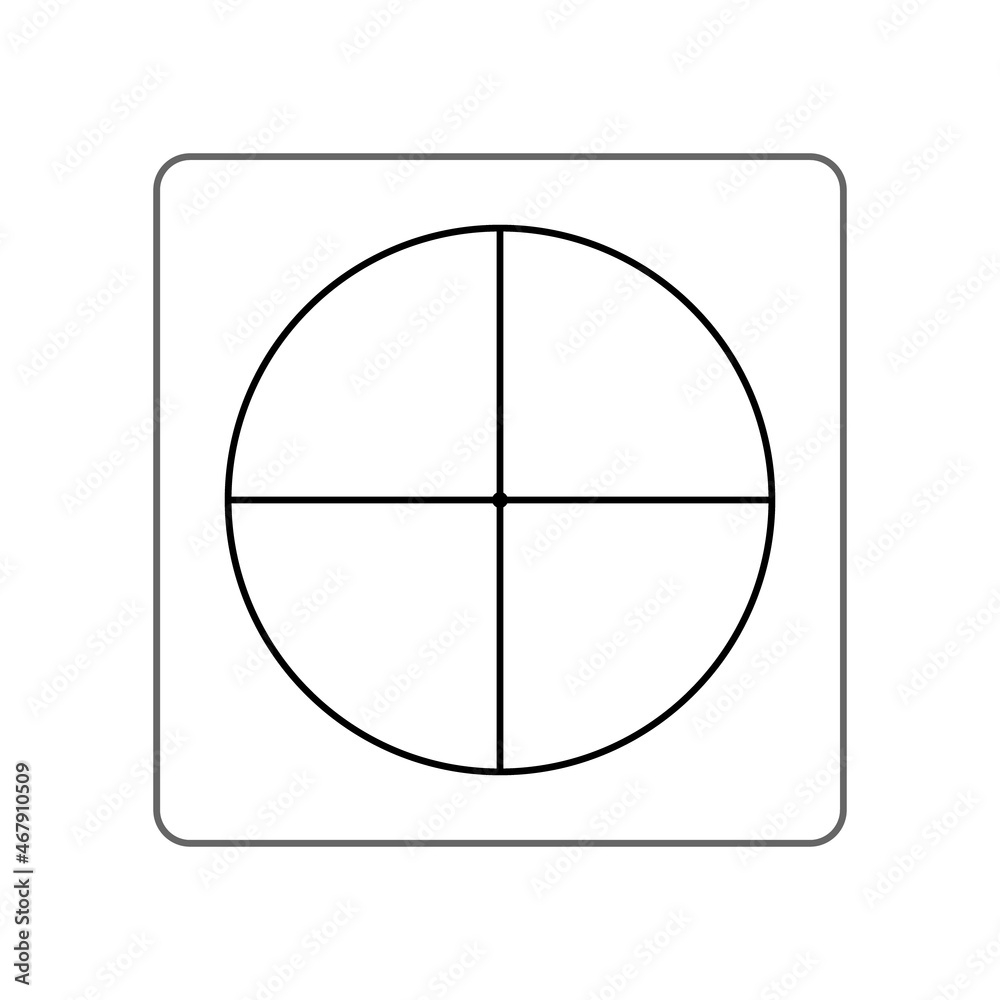 Blank 4 Section Board Game Spinner Template Clipart Image Stock Vector Adobe Stock