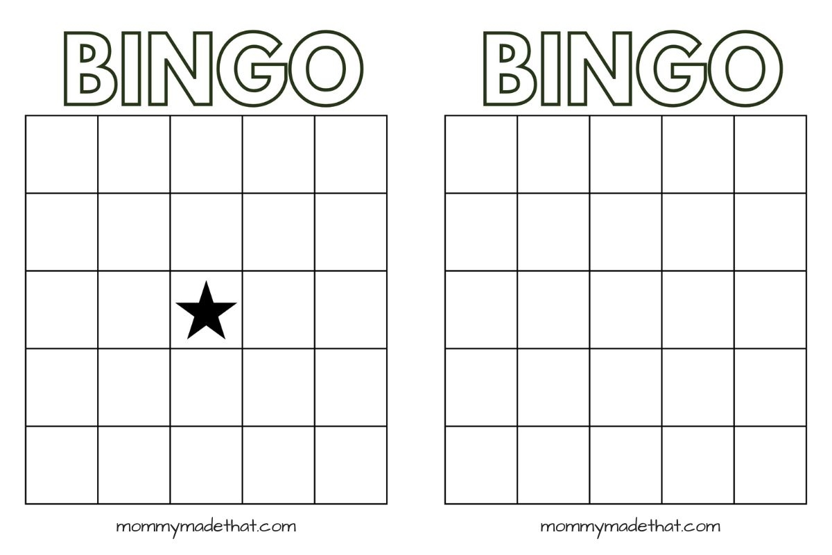 Blank Bingo Template teacher Made Twinkl Worksheets Library