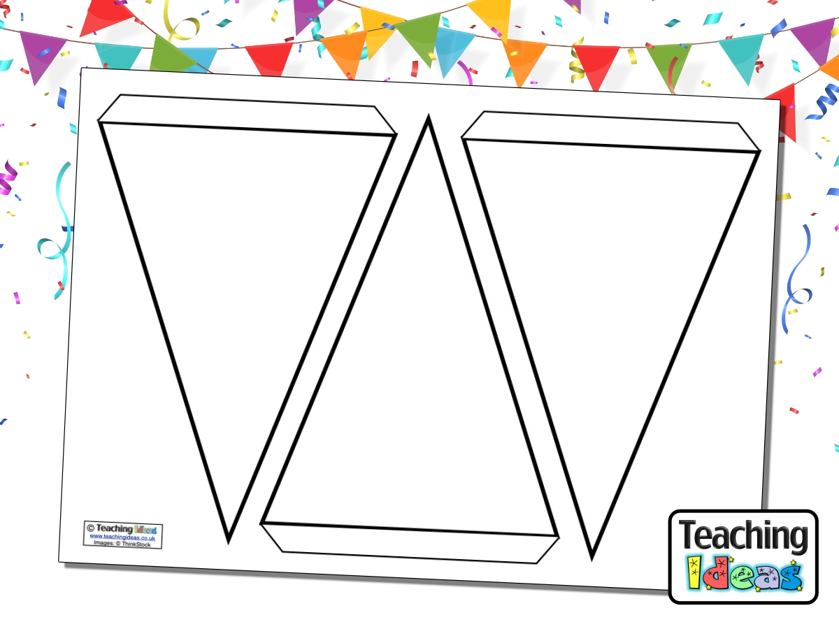 Blank Bunting Template Teaching Ideas