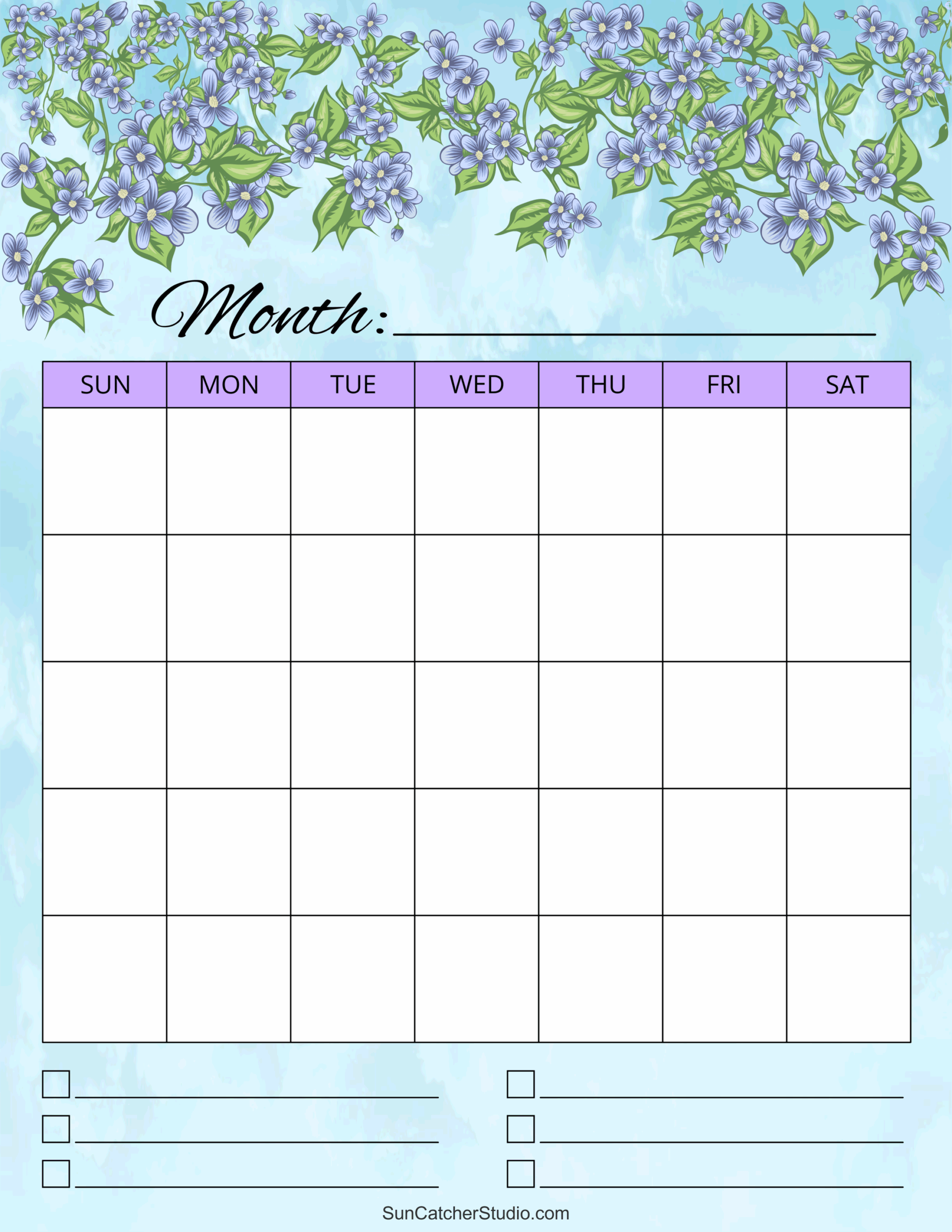 Free Calendar Printable Templates