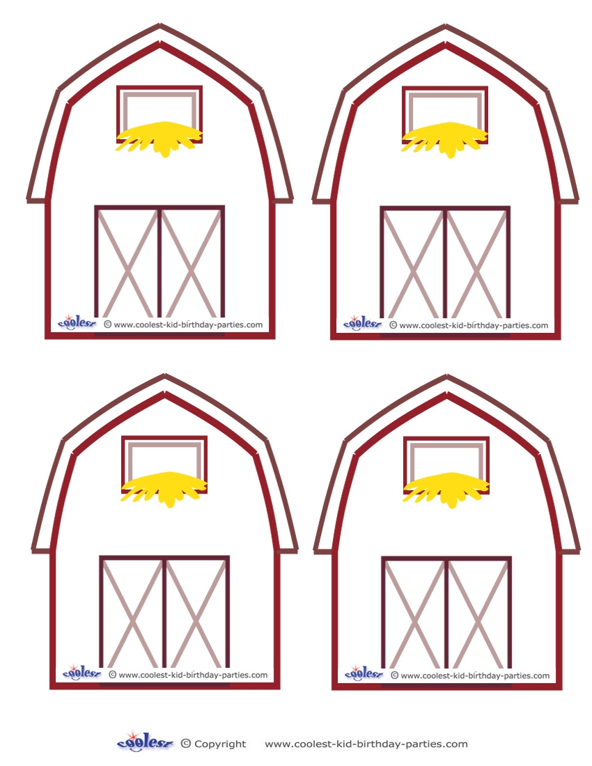 Blank Printable Barn Thank You Cards Coolest Free Printables