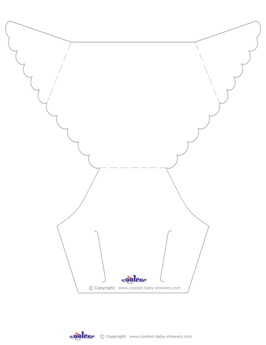 Blank Printable Diaper Invitation Coolest Free Printables