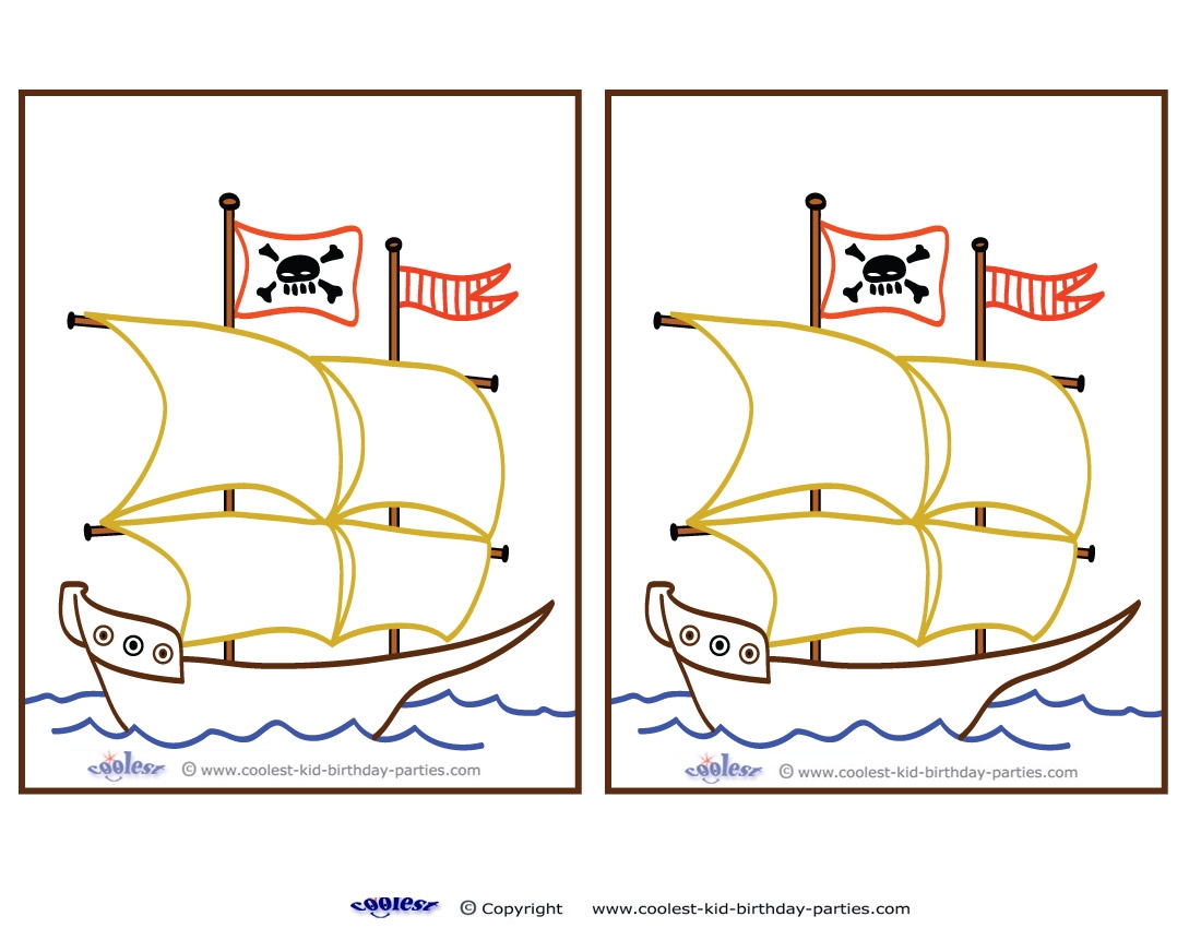 Blank Printable Pirate Ship Coolest Free Printables