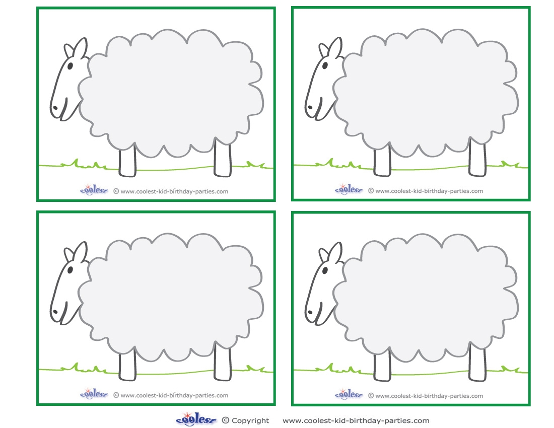 Free Printable Sheep Template