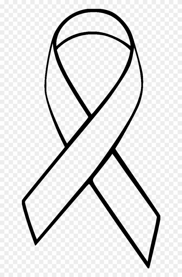 Breast Cancer Ribbon Outline Free Transparent PNG Clipart Images Download