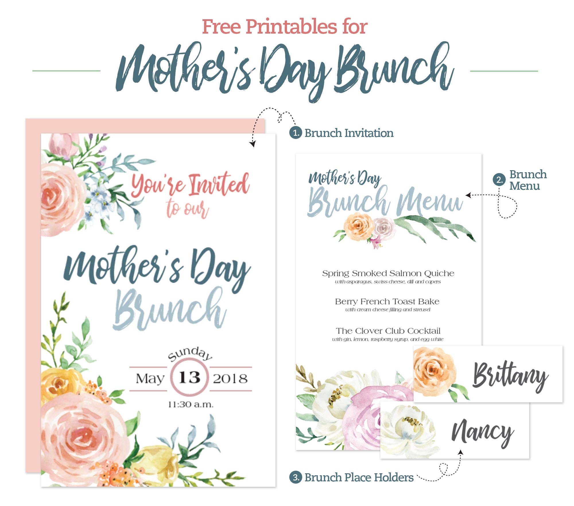Free Printable Mothers Day Invitation Templates