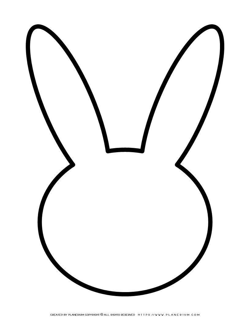 Bunny Face Outline Template Crafty Fun Awaits Bunny Face Outline Template Crafty Fun Awaits