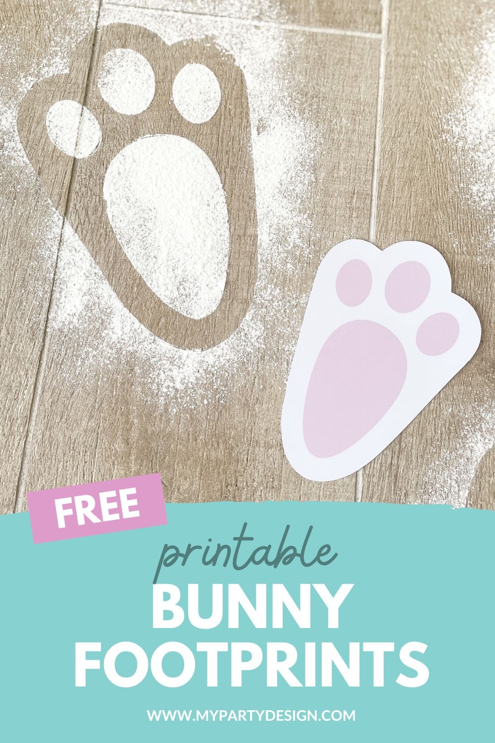 Bunny Footprint Template Free Printable My Party Design