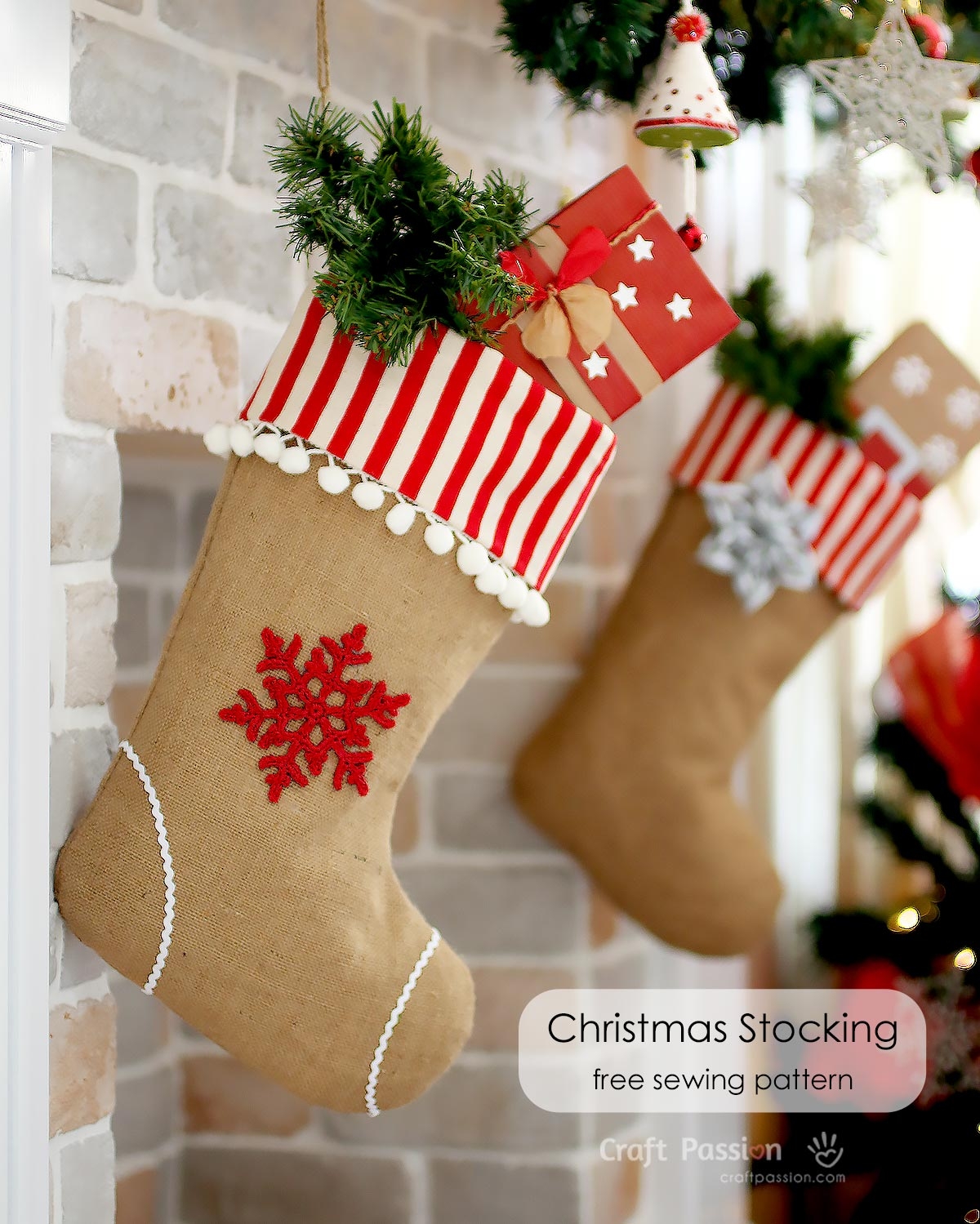 Free Printable Printable Christmas Stocking Template