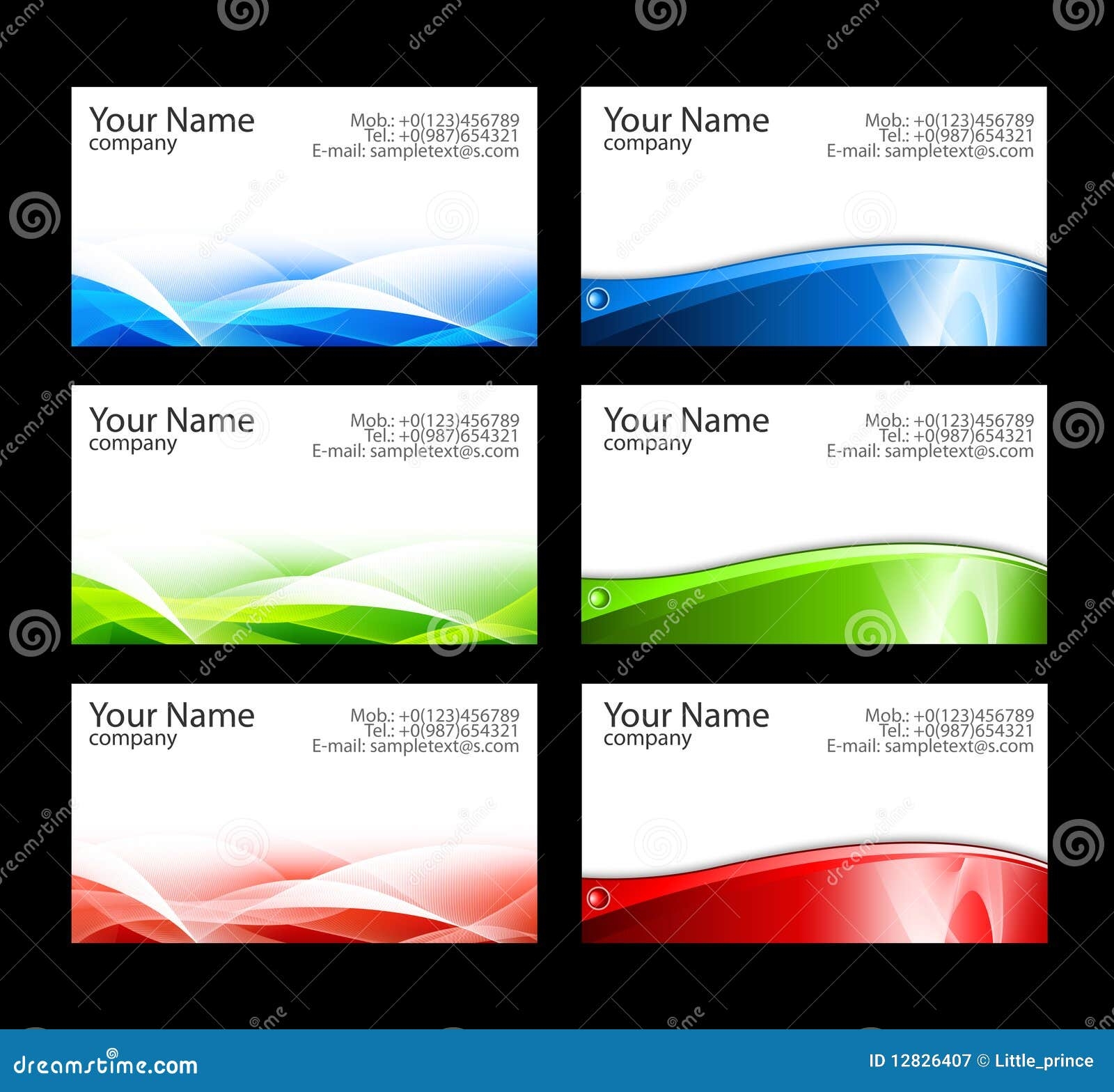 Business Cards Templates Stock Illustration Illustration Of 