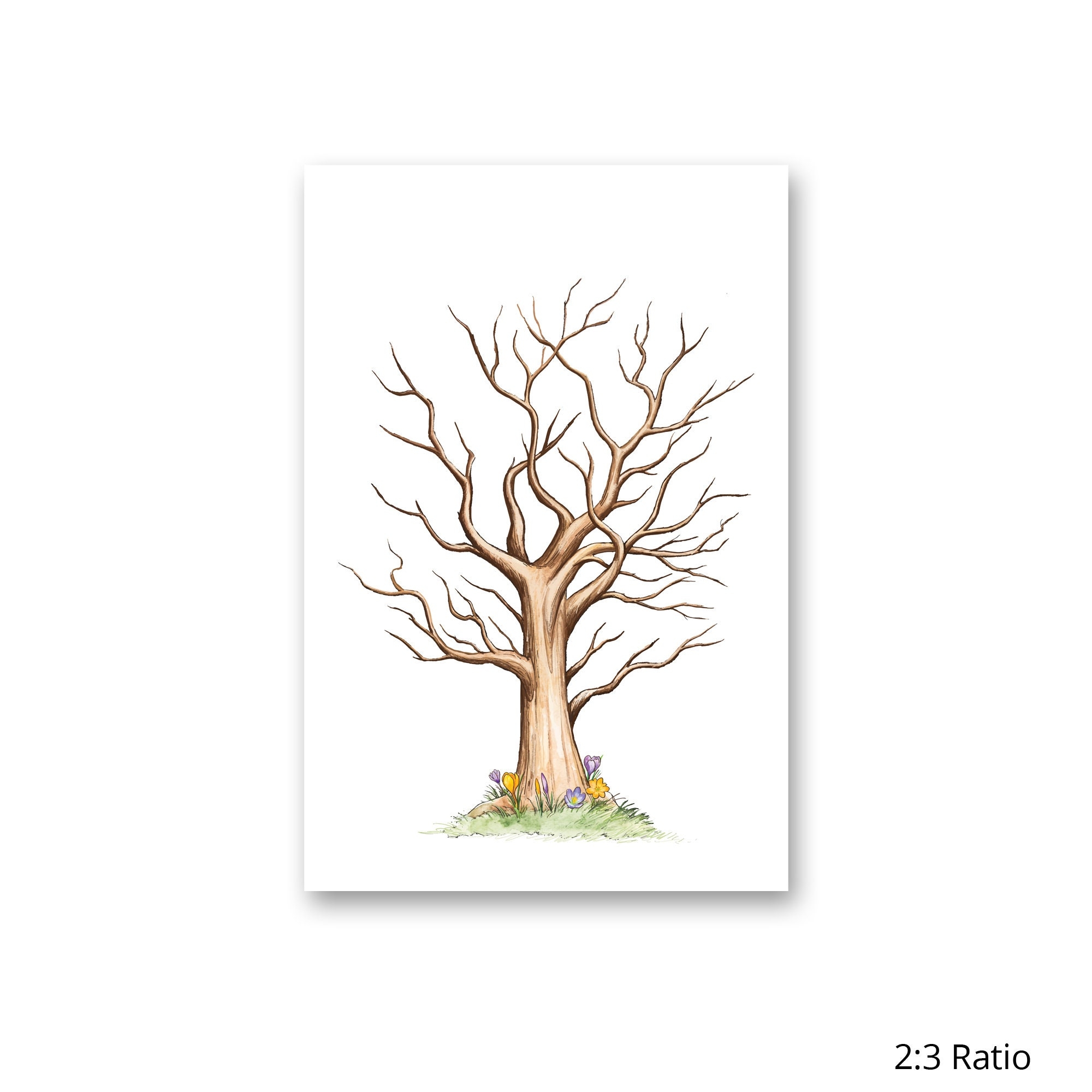 Downloadable Free Printable Thumbprint Tree Template