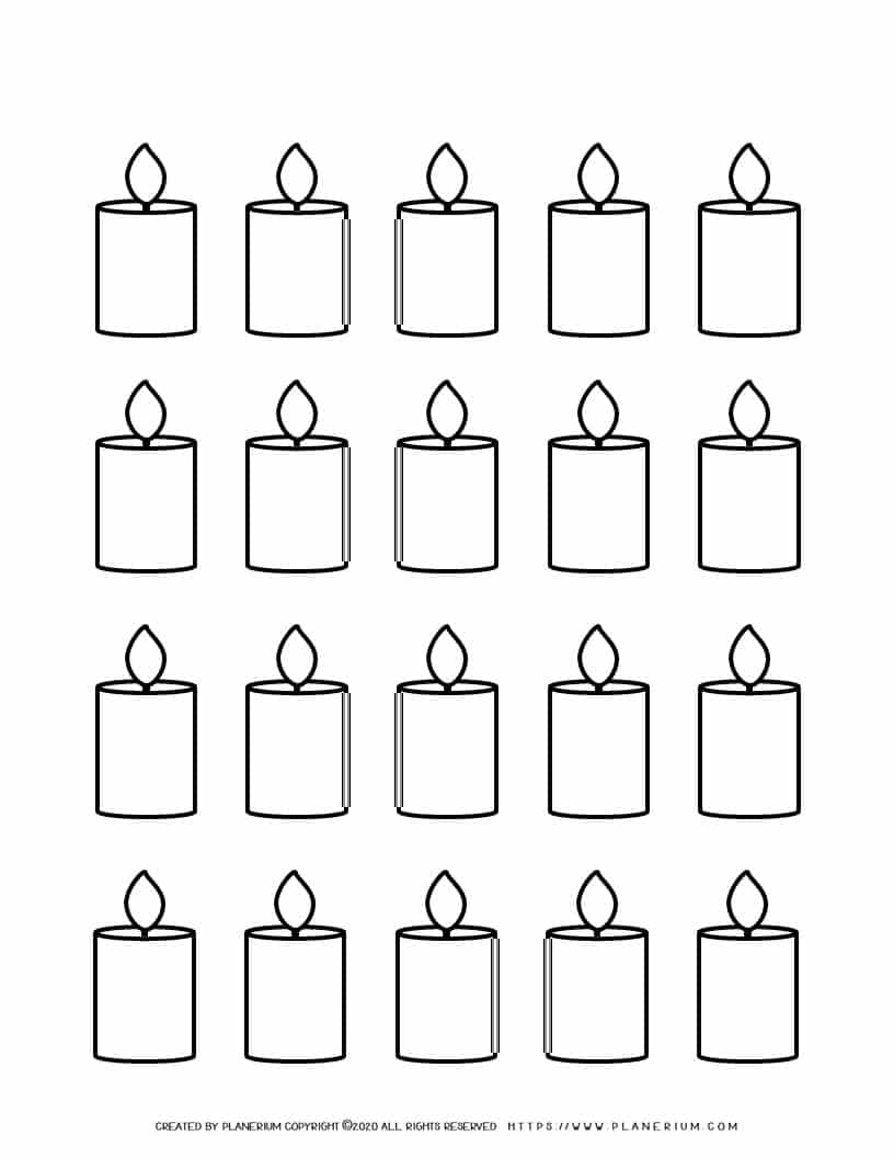 Candle Template Twenty Candles Planerium Candle Template Twenty Candles Planerium