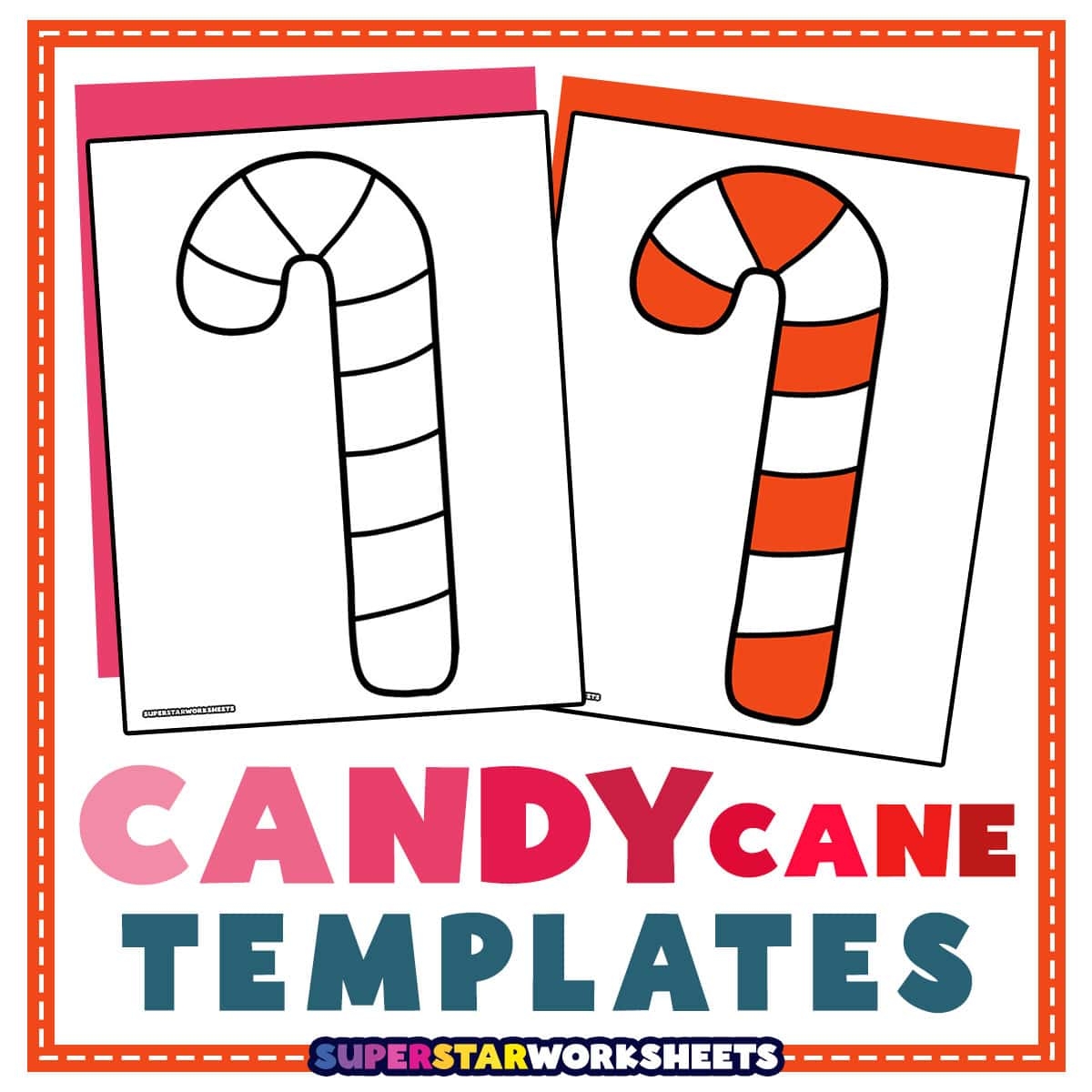 Free Candy Cane Template Printable Free Candy Cane Template Printable